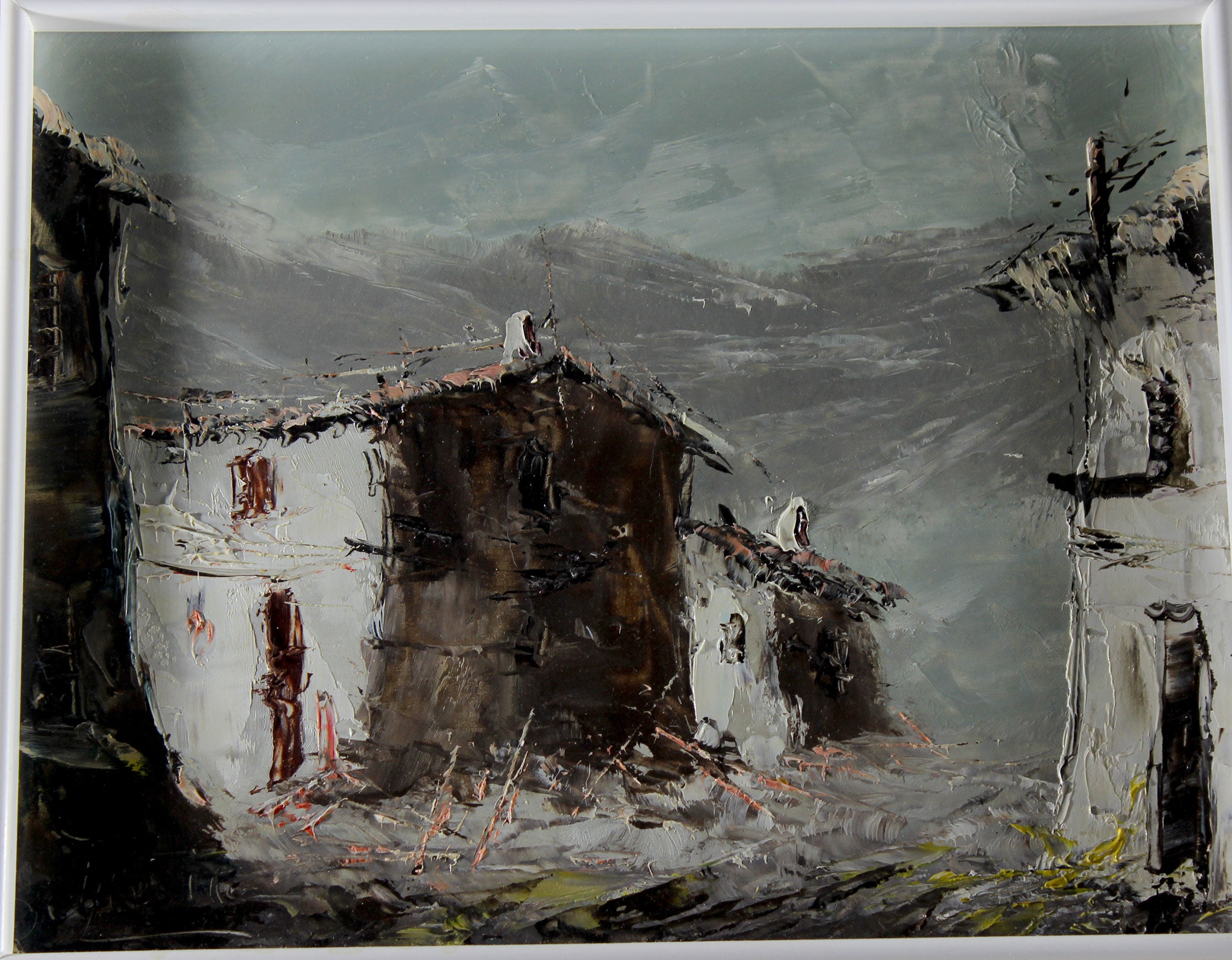 Iglesias, Acrylic on Board Painting, 1 of 3