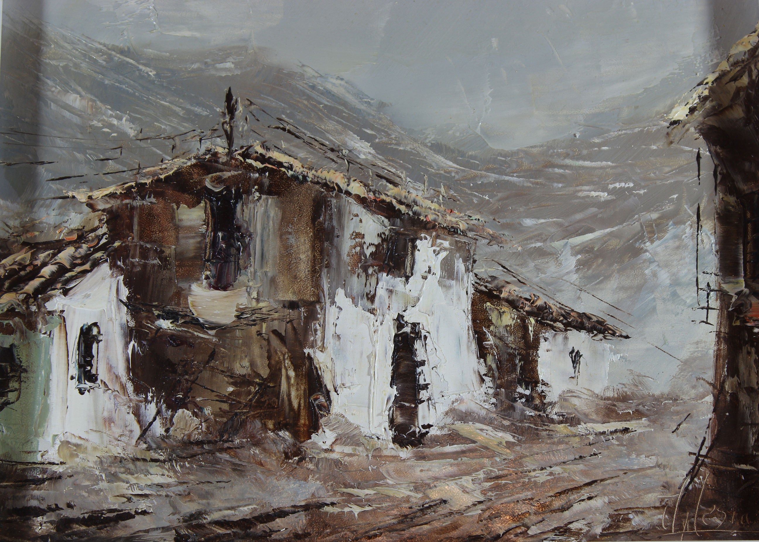 Iglesias, Vintage Painting