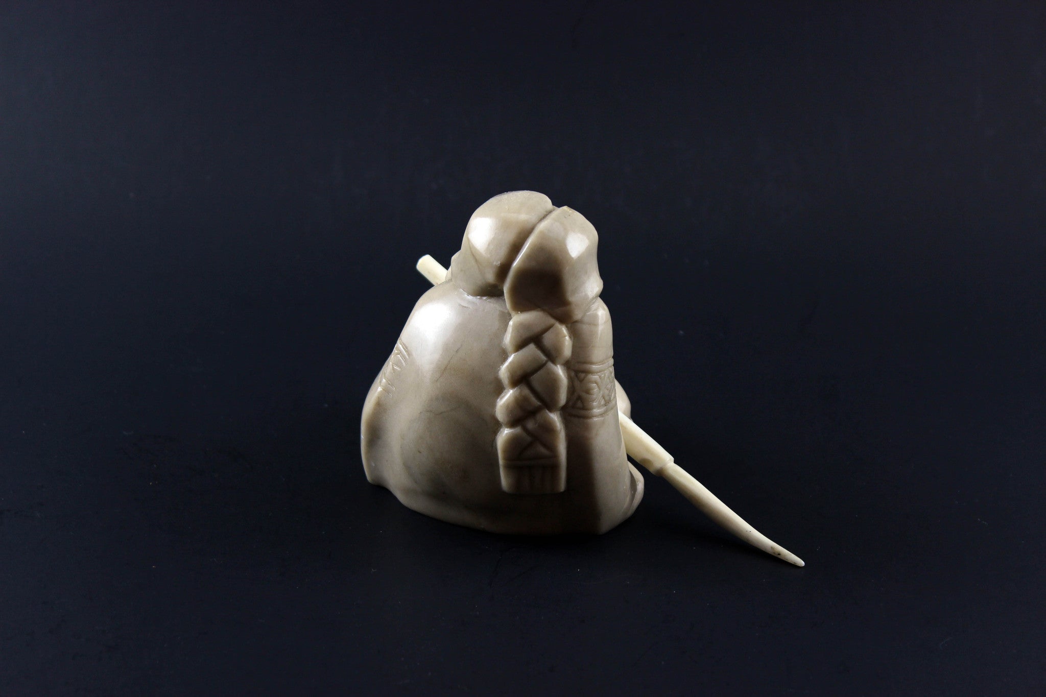 Native American Alabaster Sculpture Navajo Woman