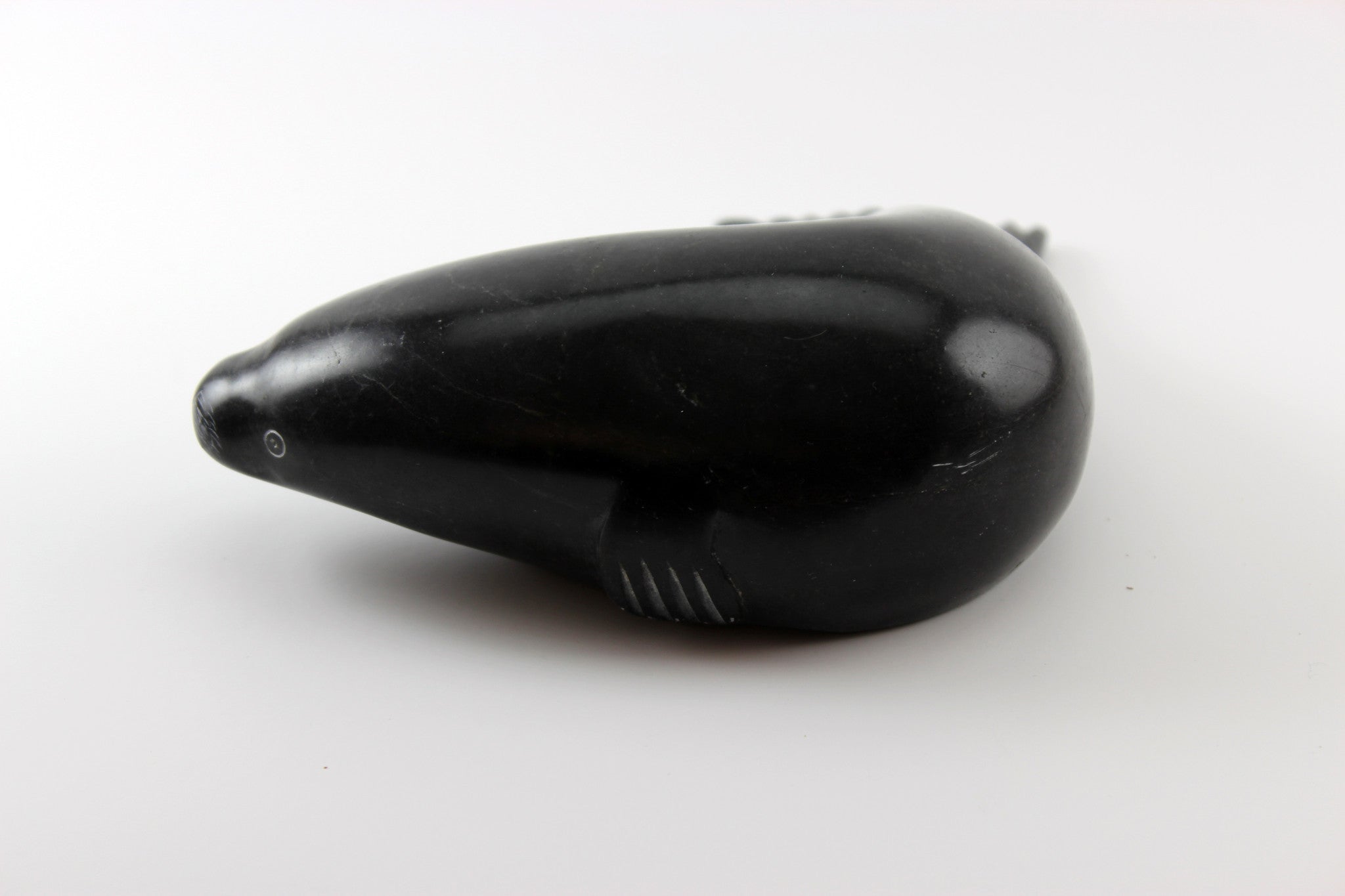 Inuit Soapstone Sculpture Large Seal