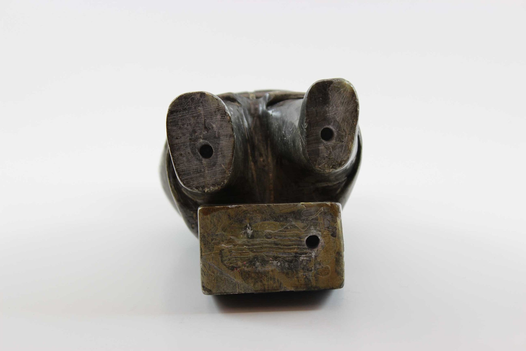 Inuit Sculpture-Inuit Man Sitting