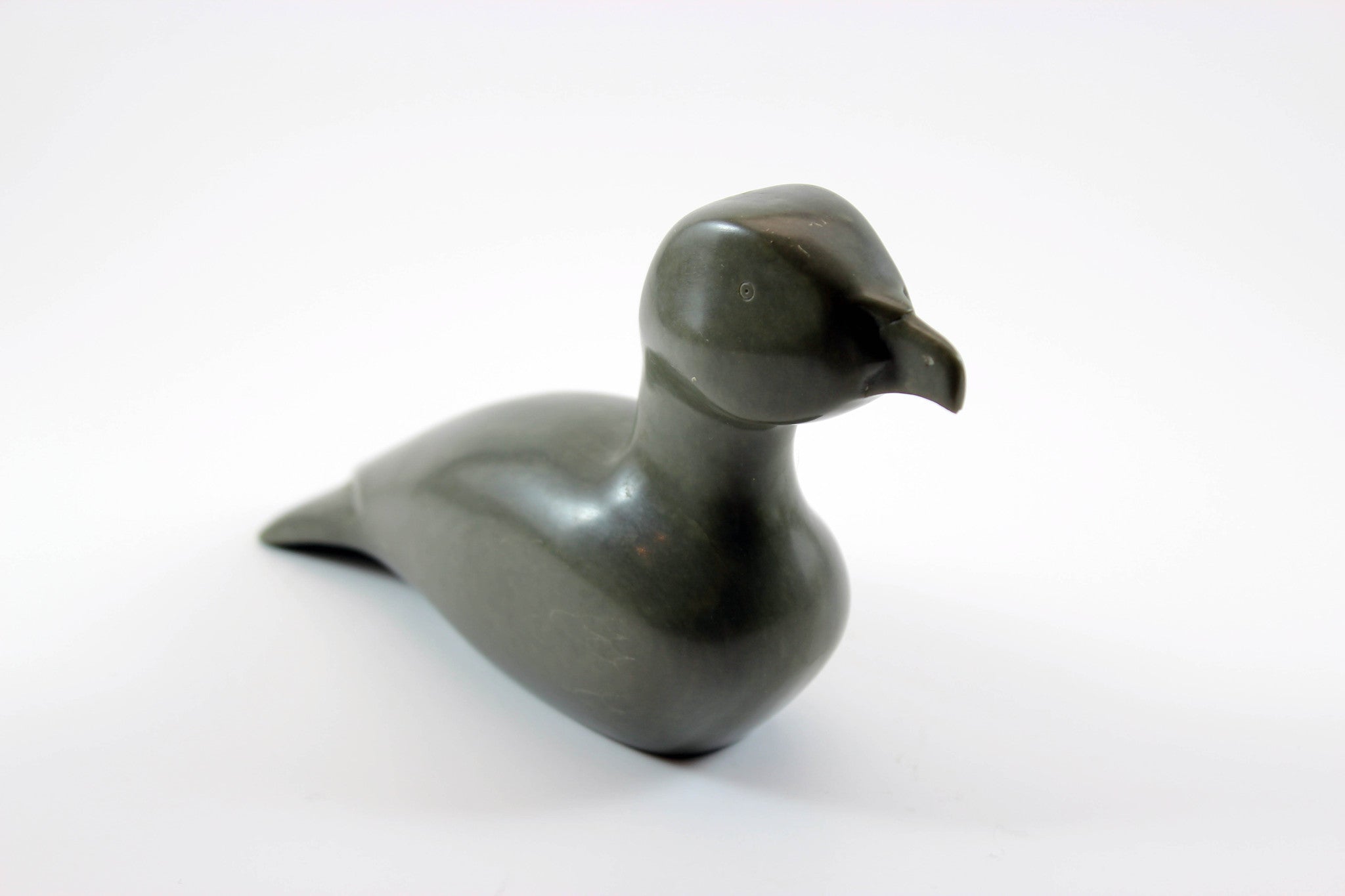 Inuit Soapstone Sculpture Arctic Water Bird