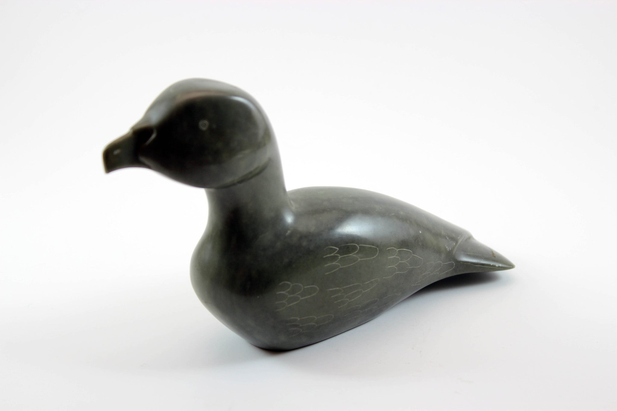 Inuit Soapstone Sculpture Arctic Water Bird