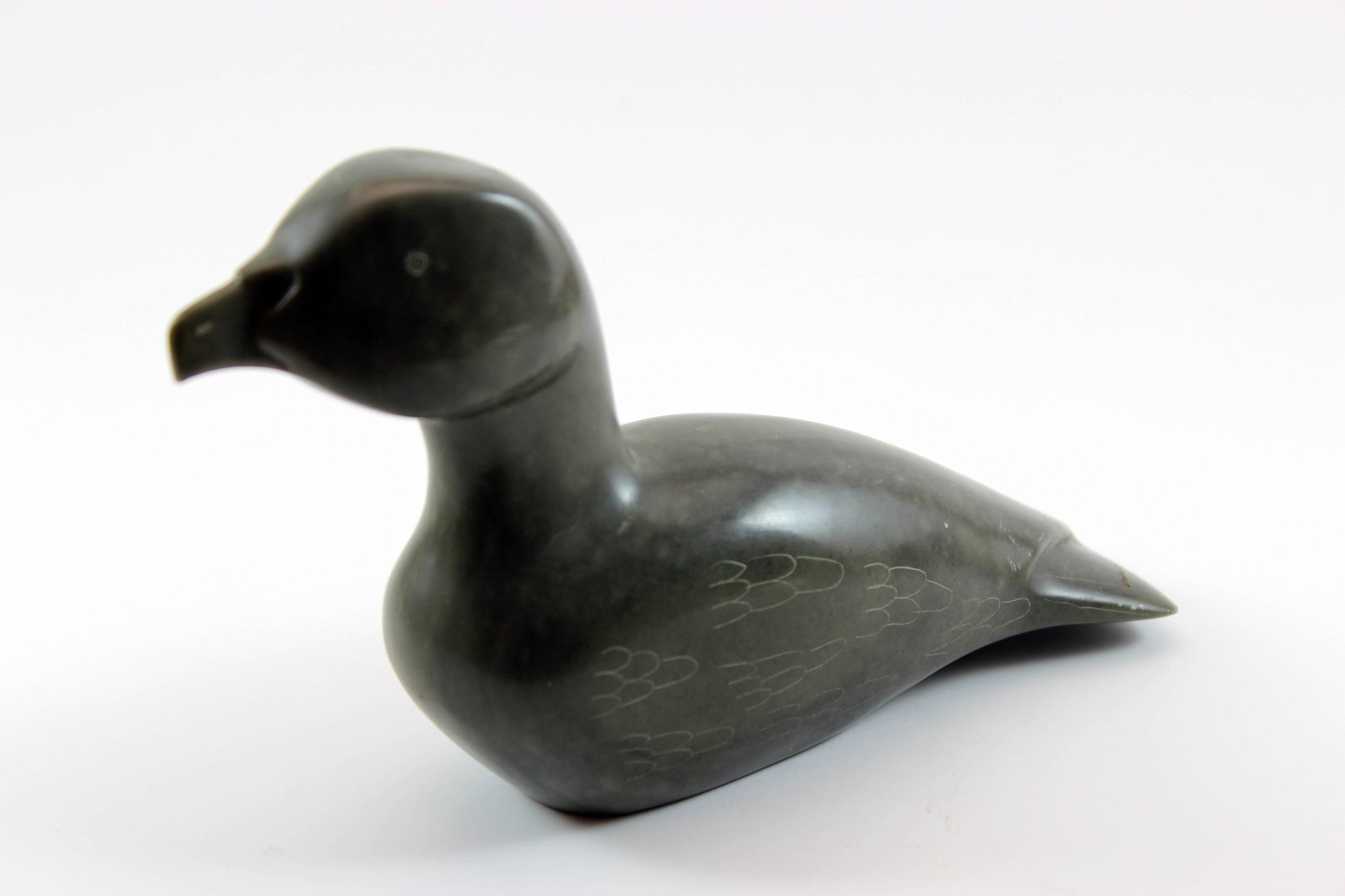 Inuit Soapstone Sculpture Arctic Water Bird