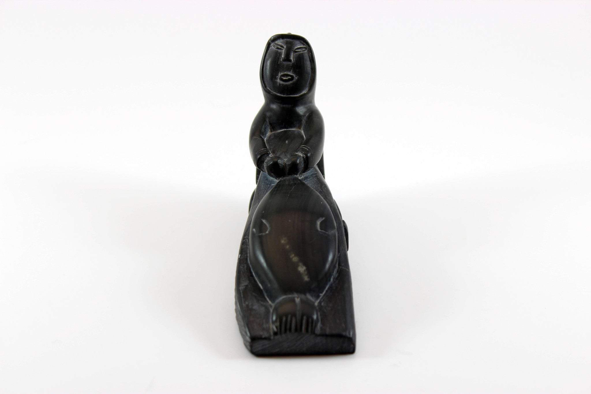 Inuit Soapstone Sculpture Hunter