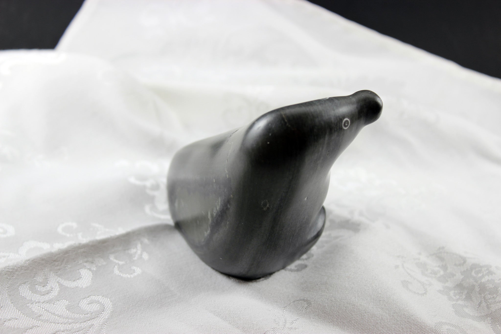 Inuit Soapstone Sculpture-Large Seal