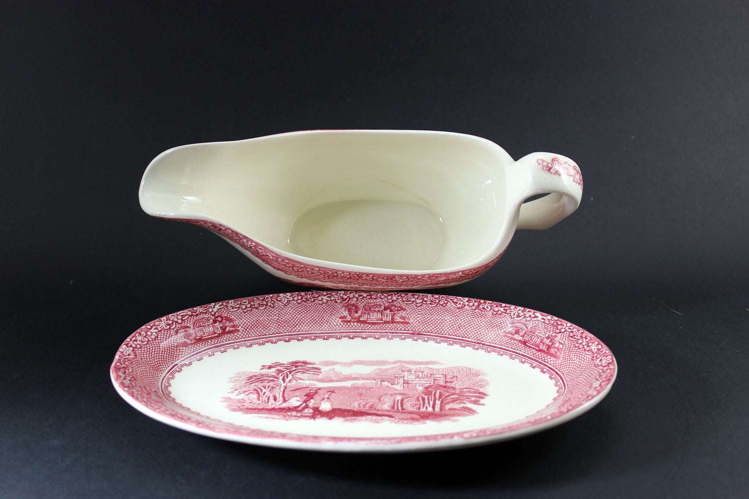 Jenny Lind 1795, Gravy Boat and Under Plate, Royal Staffordshire Pottery
