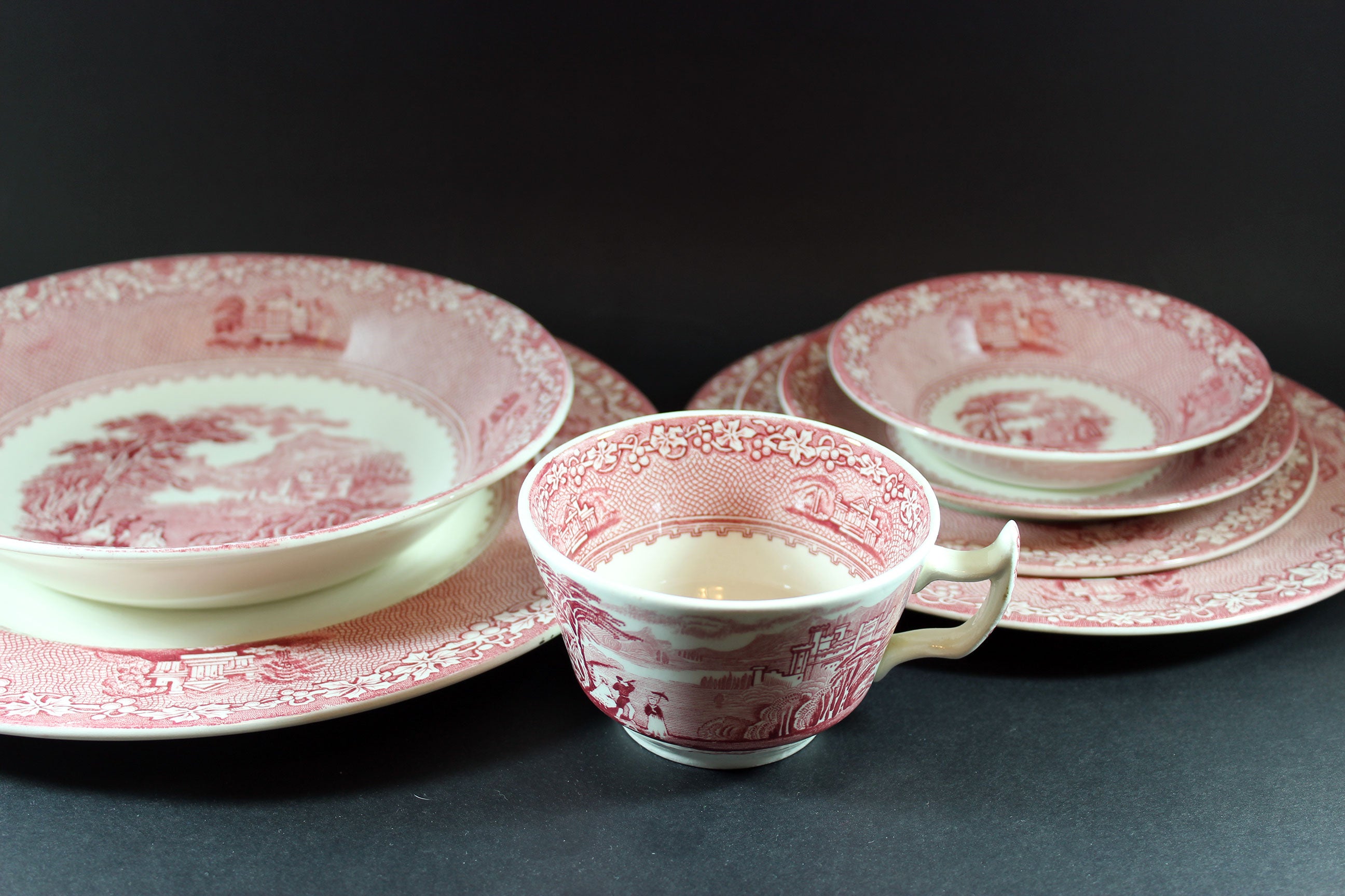 Jenny Lind 1795, Red, Place Setting