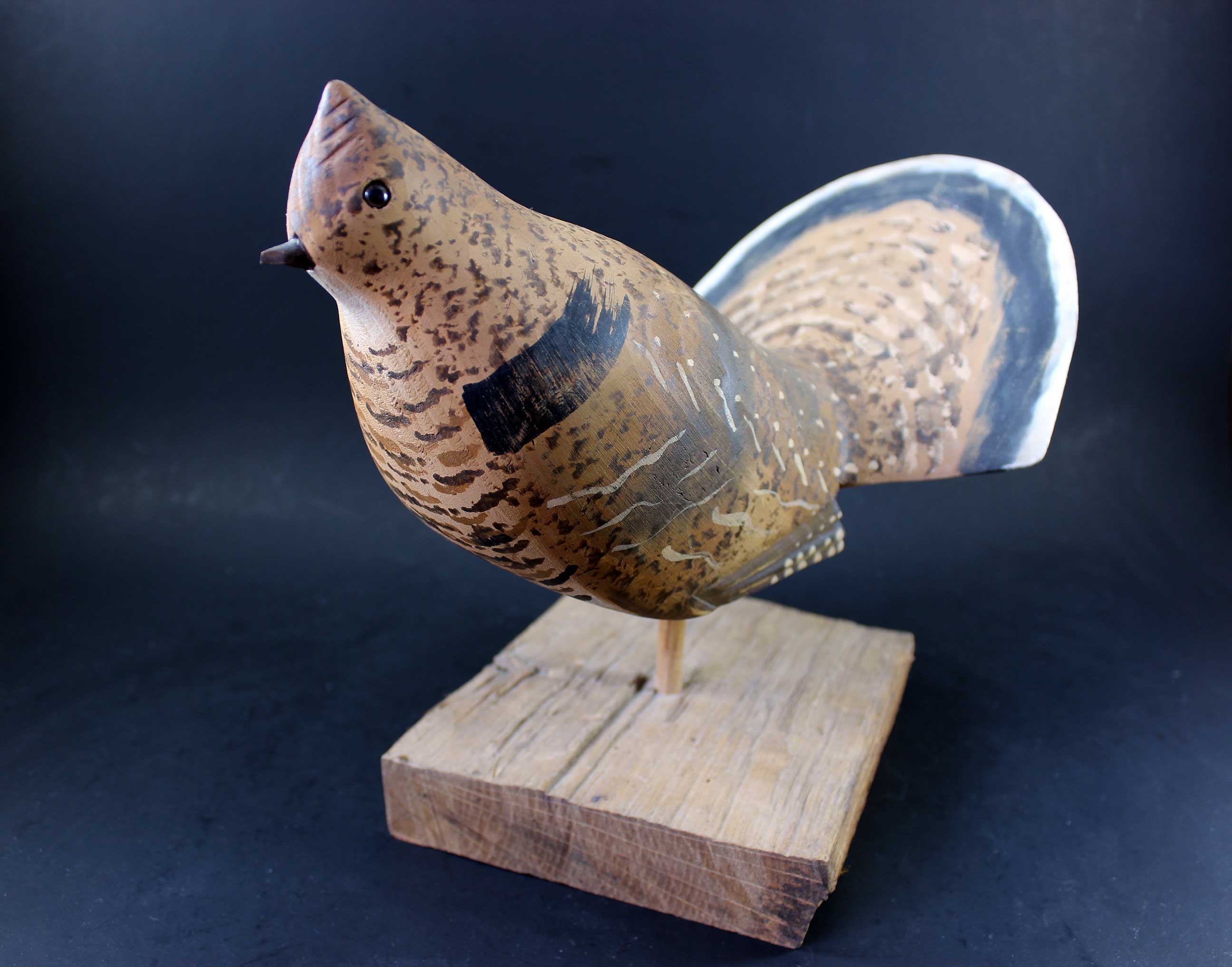 William Kirkpatrick, Hand carved, Ruffled Grouse
