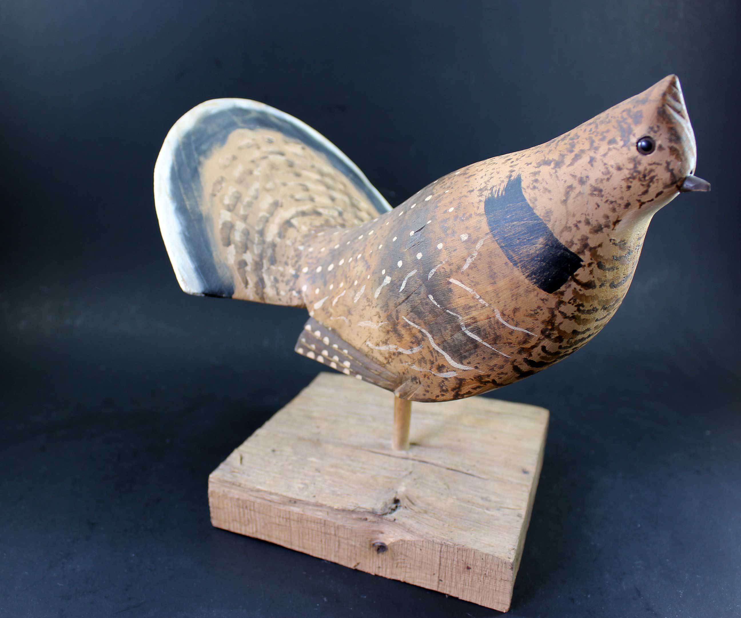 William Kirkpatrick, Hand carved, Ruffled Grouse