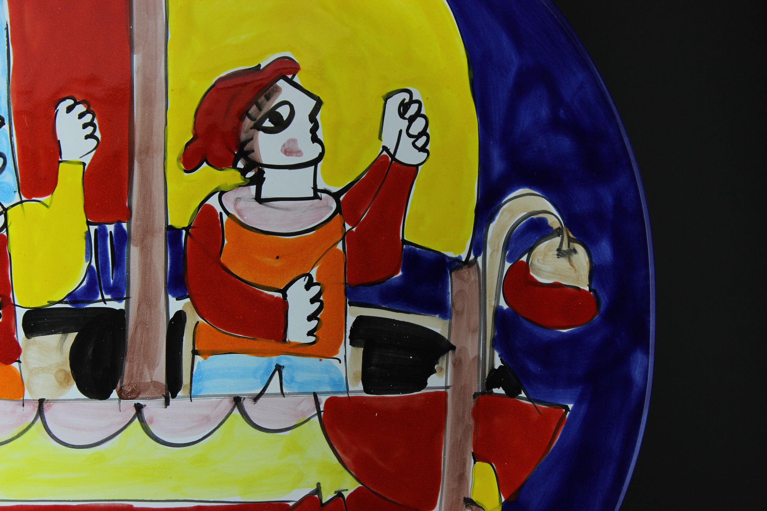 La Musa, Large Platter, Fishermen