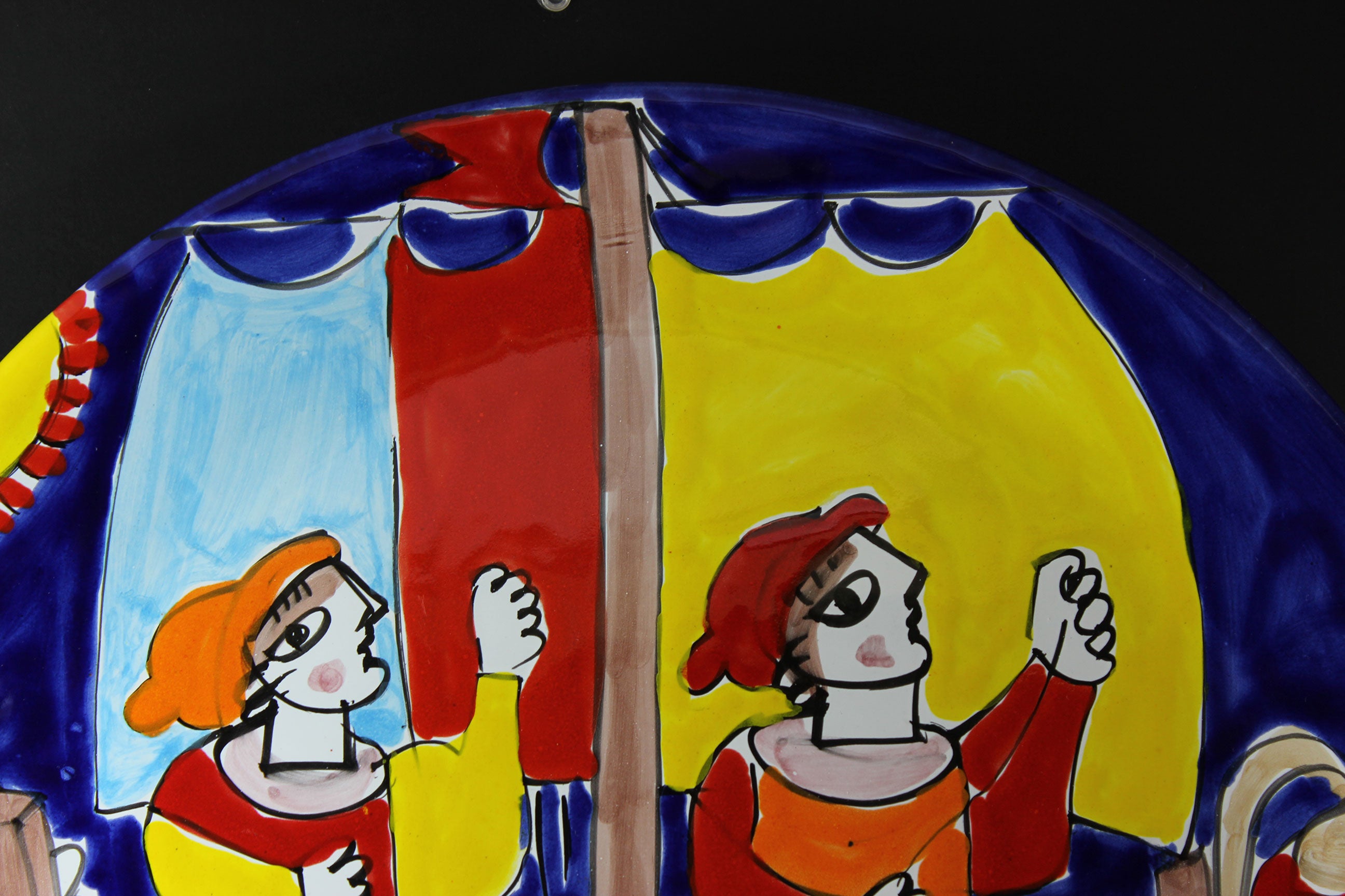 La Musa, Large Platter, Fishermen