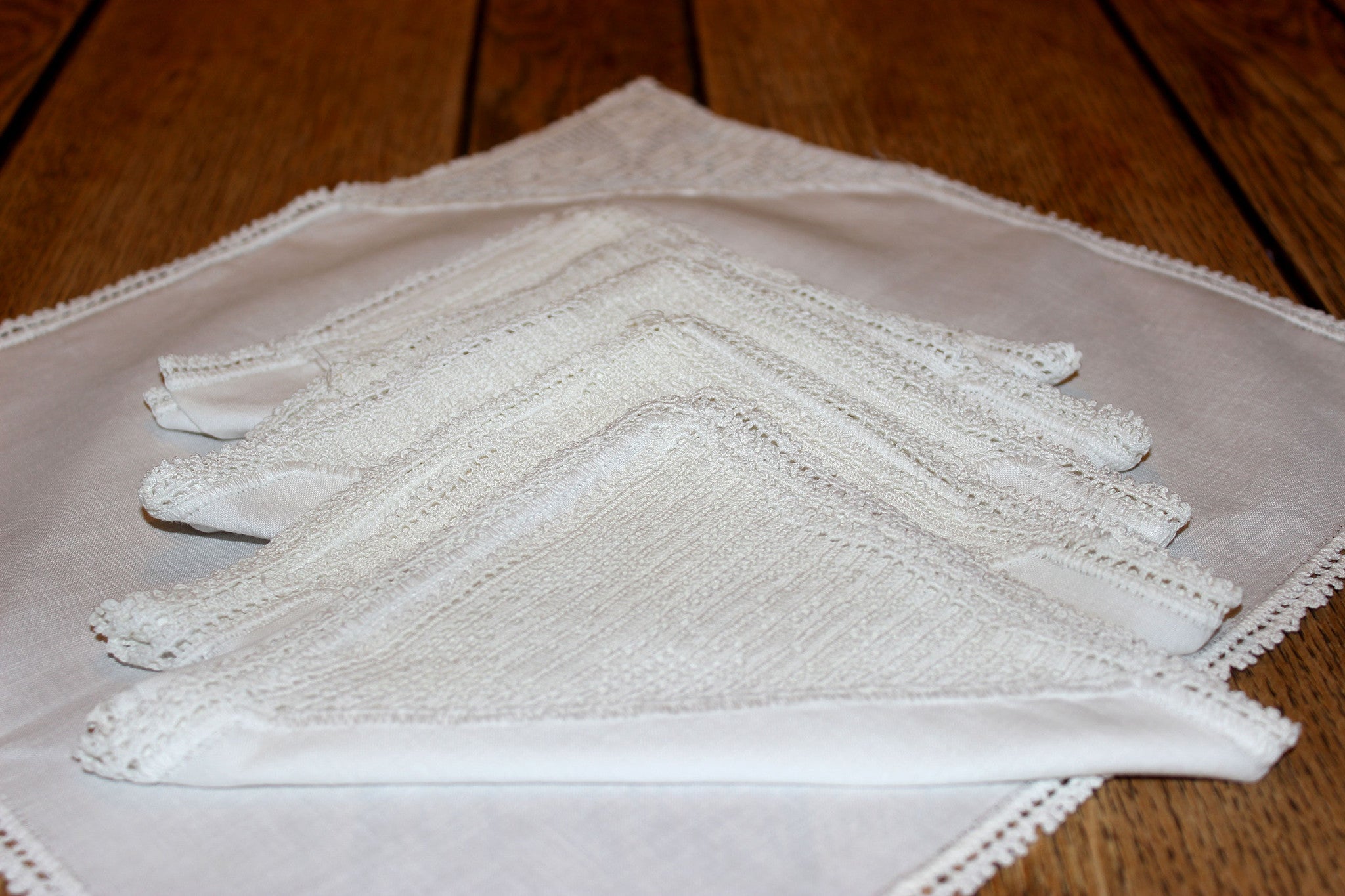 Irish Linen & Lace Tea Napkins