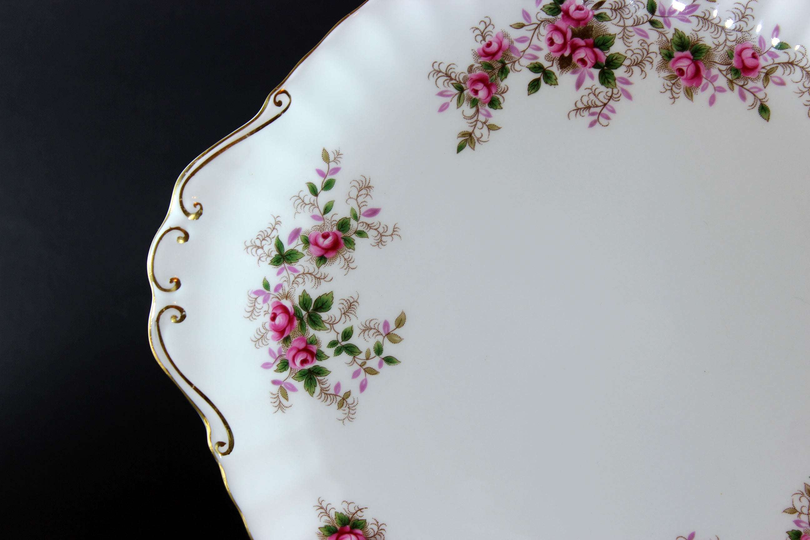 Lavender Rose Cake Plate