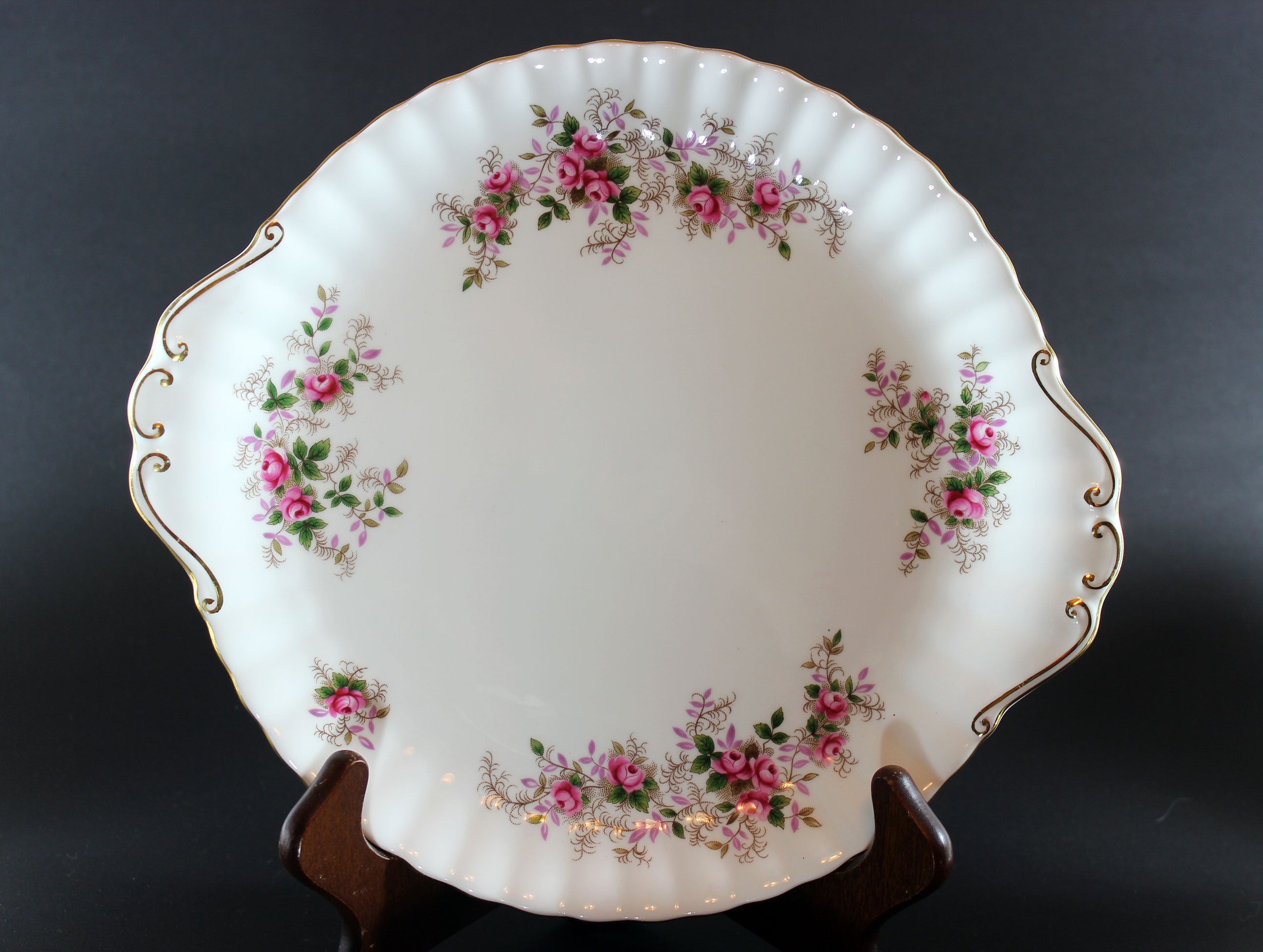 Lavender Rose Cake Plate