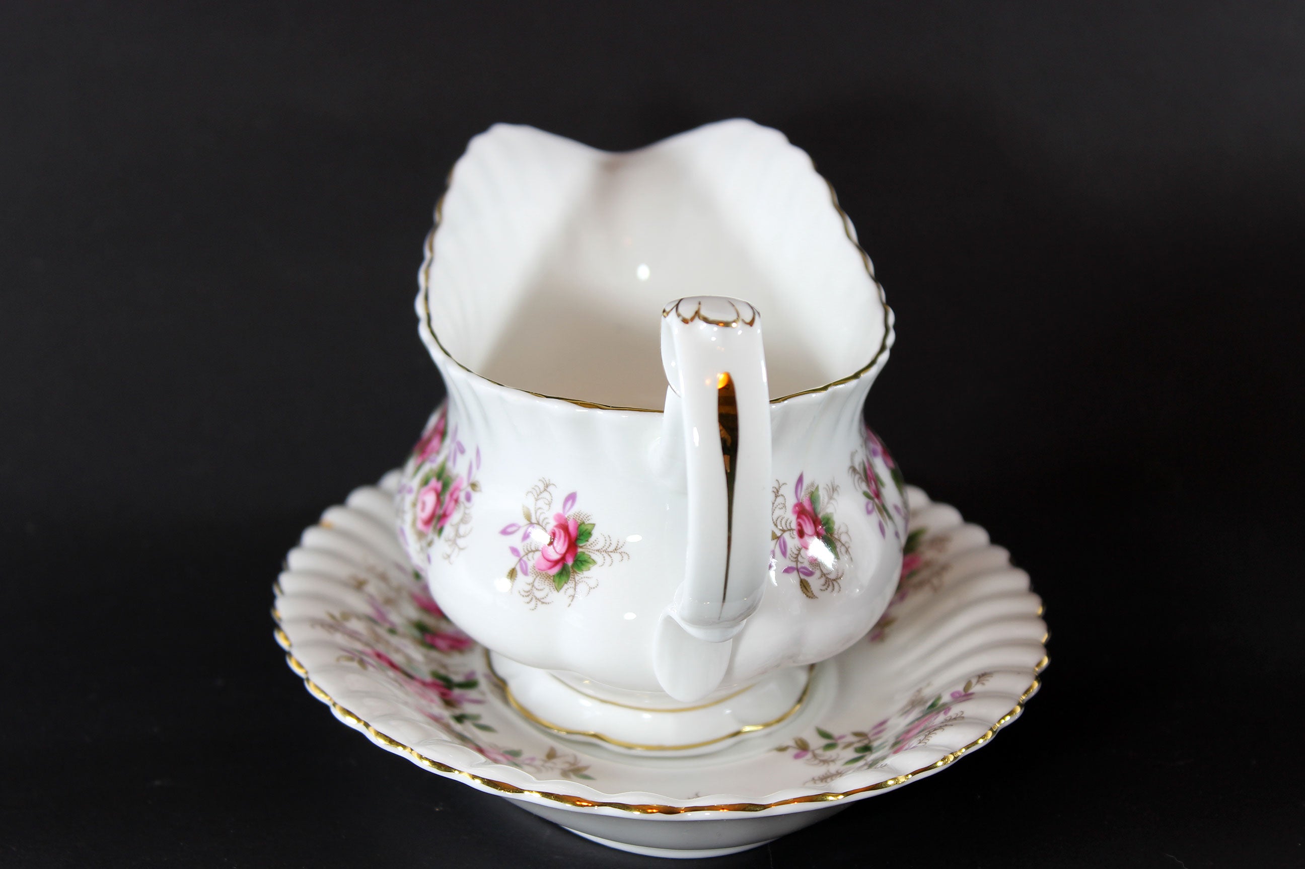 Lavender Rose Gravy Boat