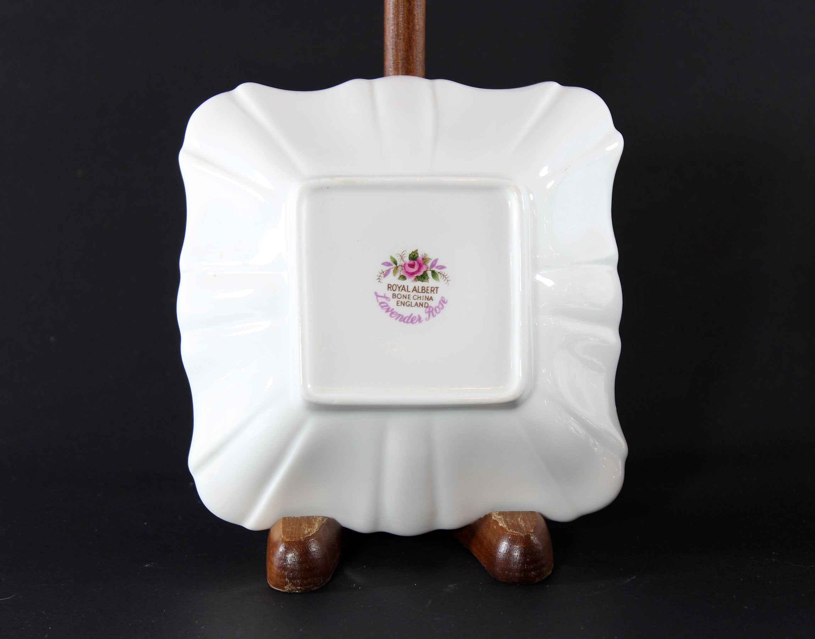 Lavender Rose Square Dish