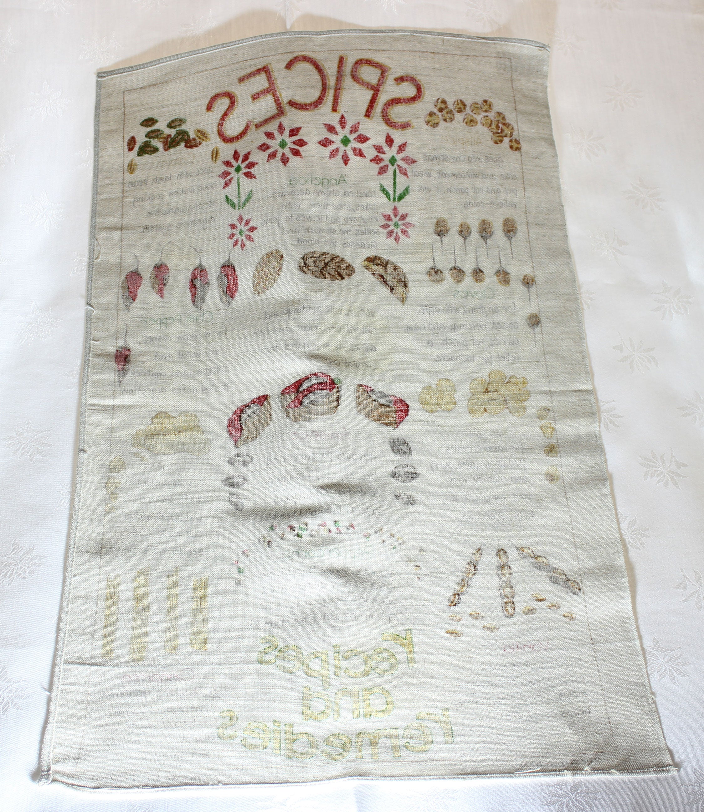 Linen Tea Towel, Ireland, Spices
