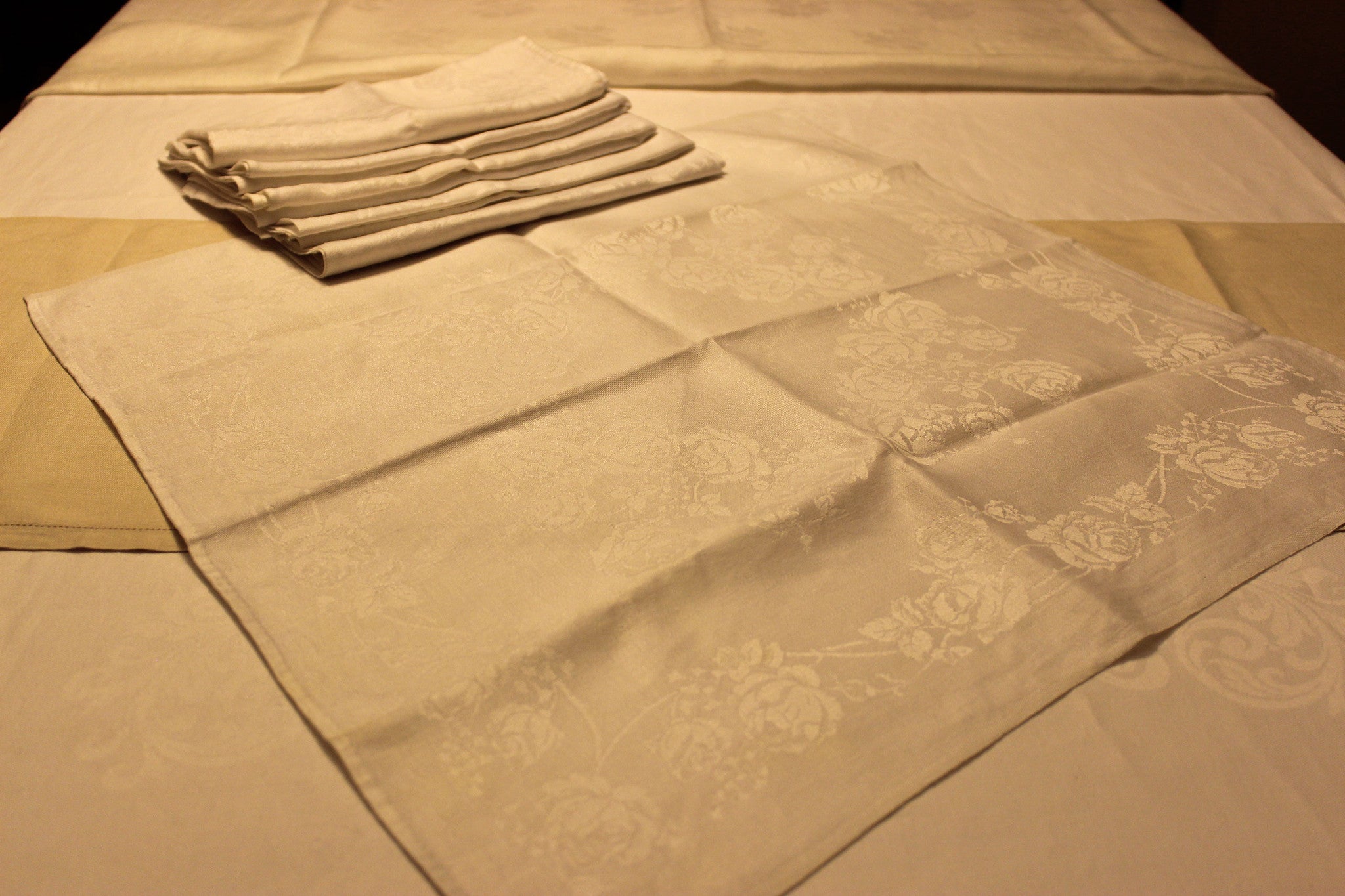 Double Damask Linen Napkins