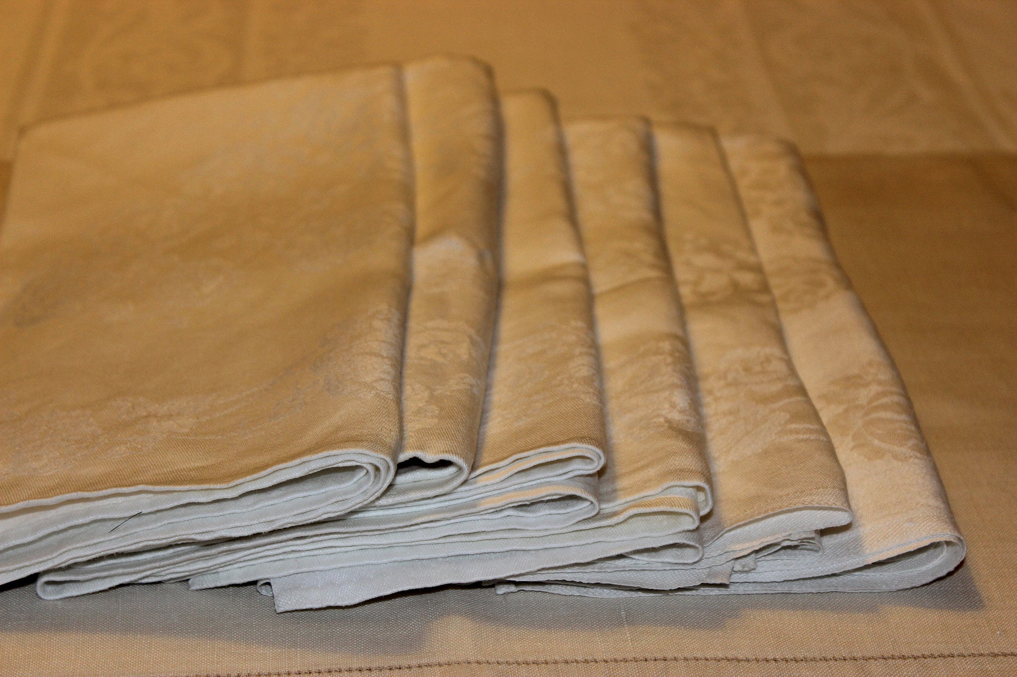 Double Damask Linen Napkins