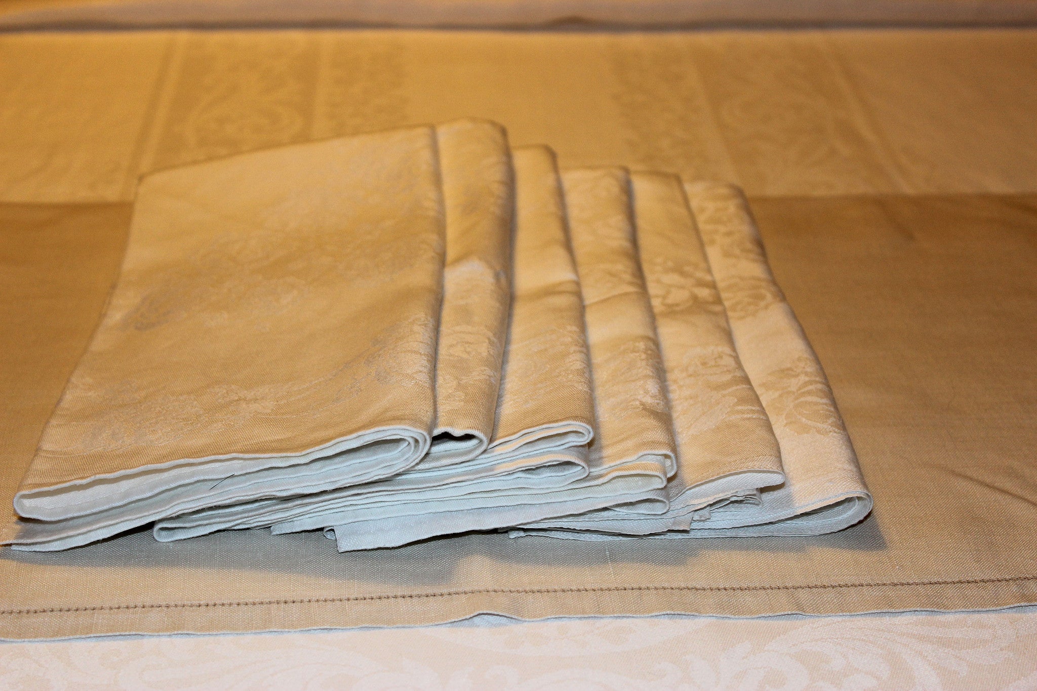 Double Damask Linen Napkins