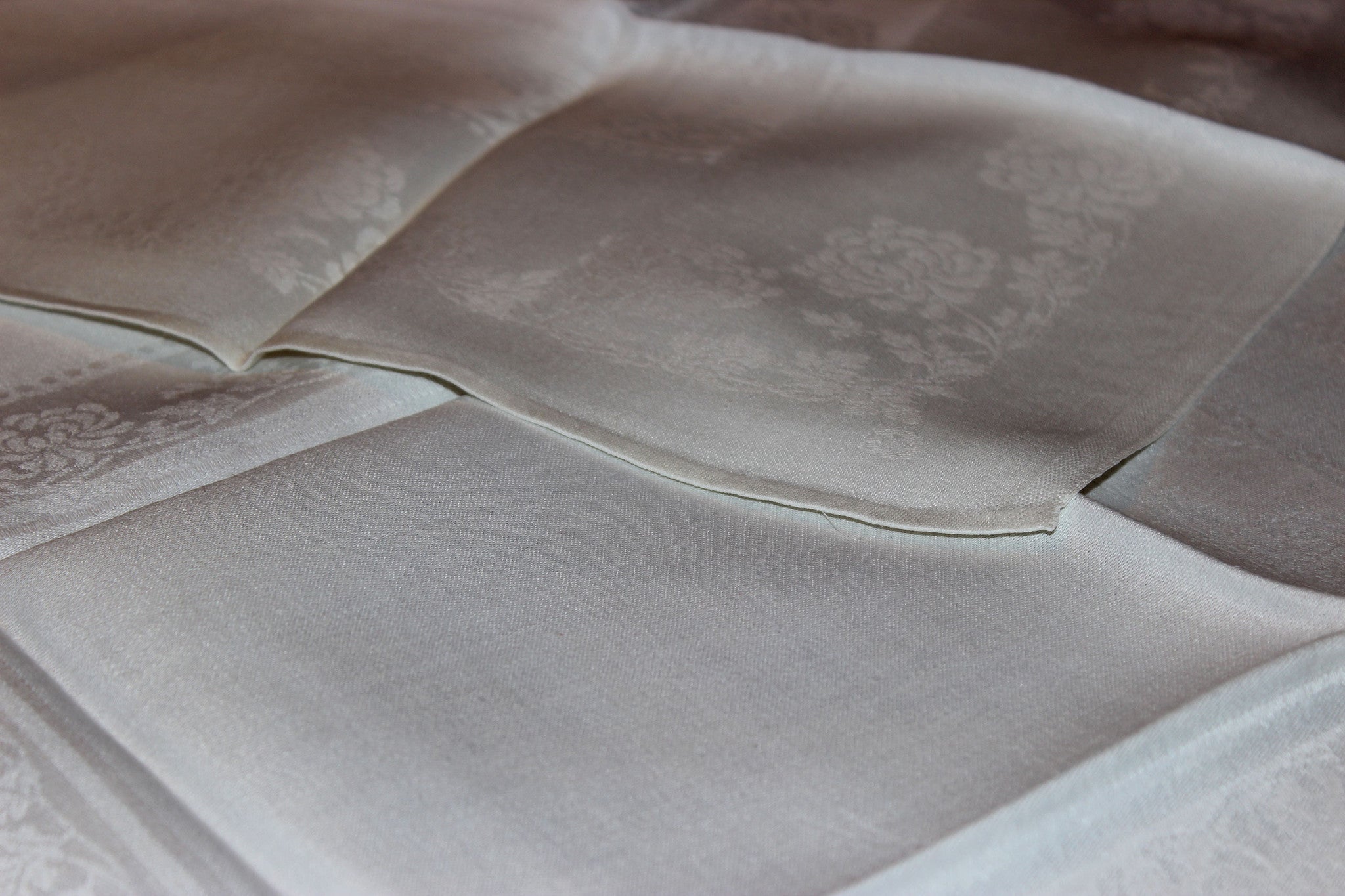 Damask Linen Napkins, Large
