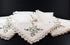 Lace Edged Linen Embroidered Napkins