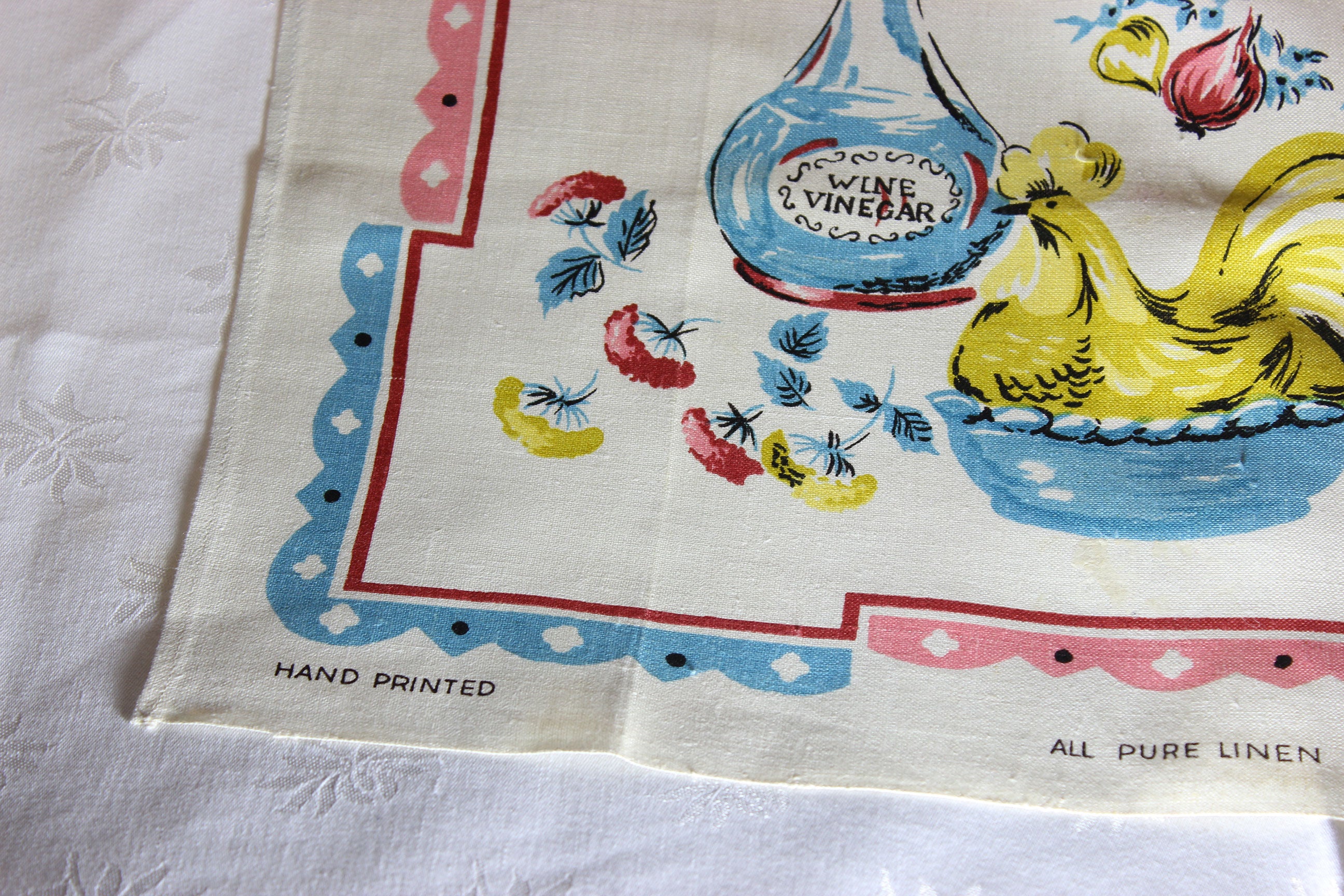 Kitchen Scene Linen Tea Towel, Poland