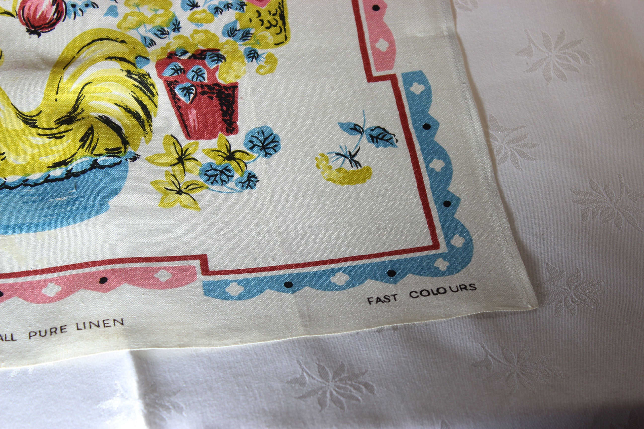 Kitchen Scene Linen Tea Towel, Poland