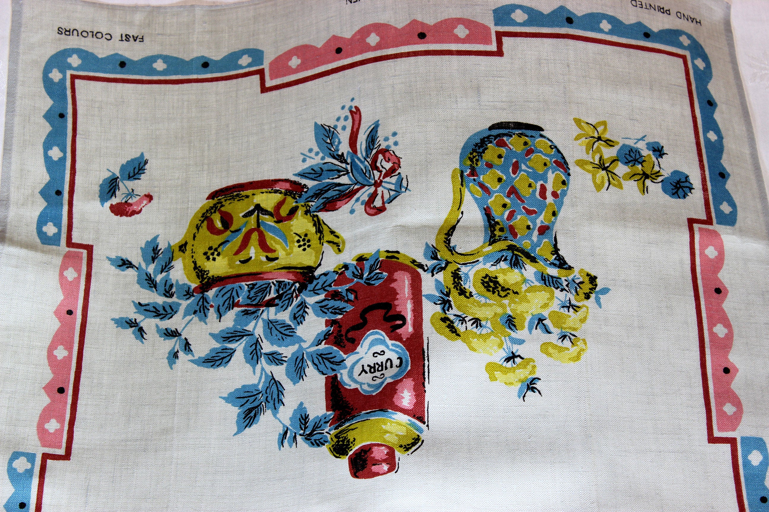 Kitchen Scene Linen Tea Towel, Poland