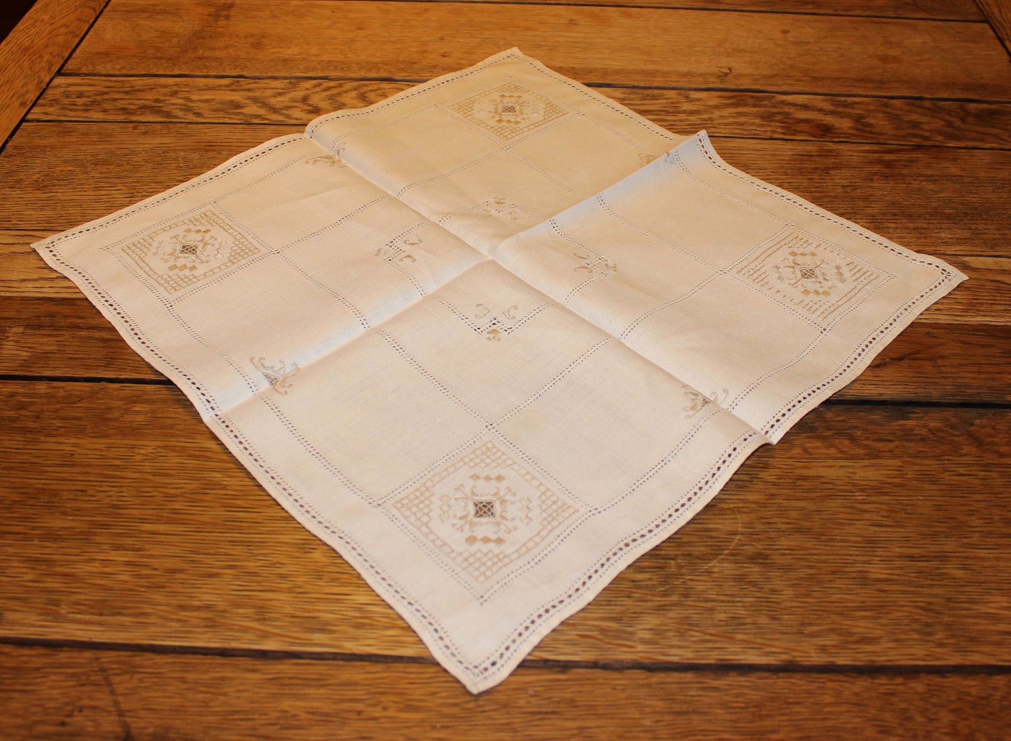 Natural Linen Table Topper & Tea Tray Cloth