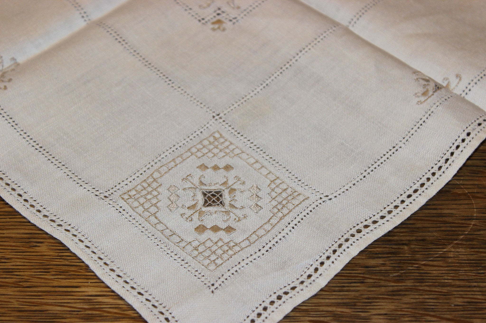 Natural Linen Table Topper & Tea Tray Cloth