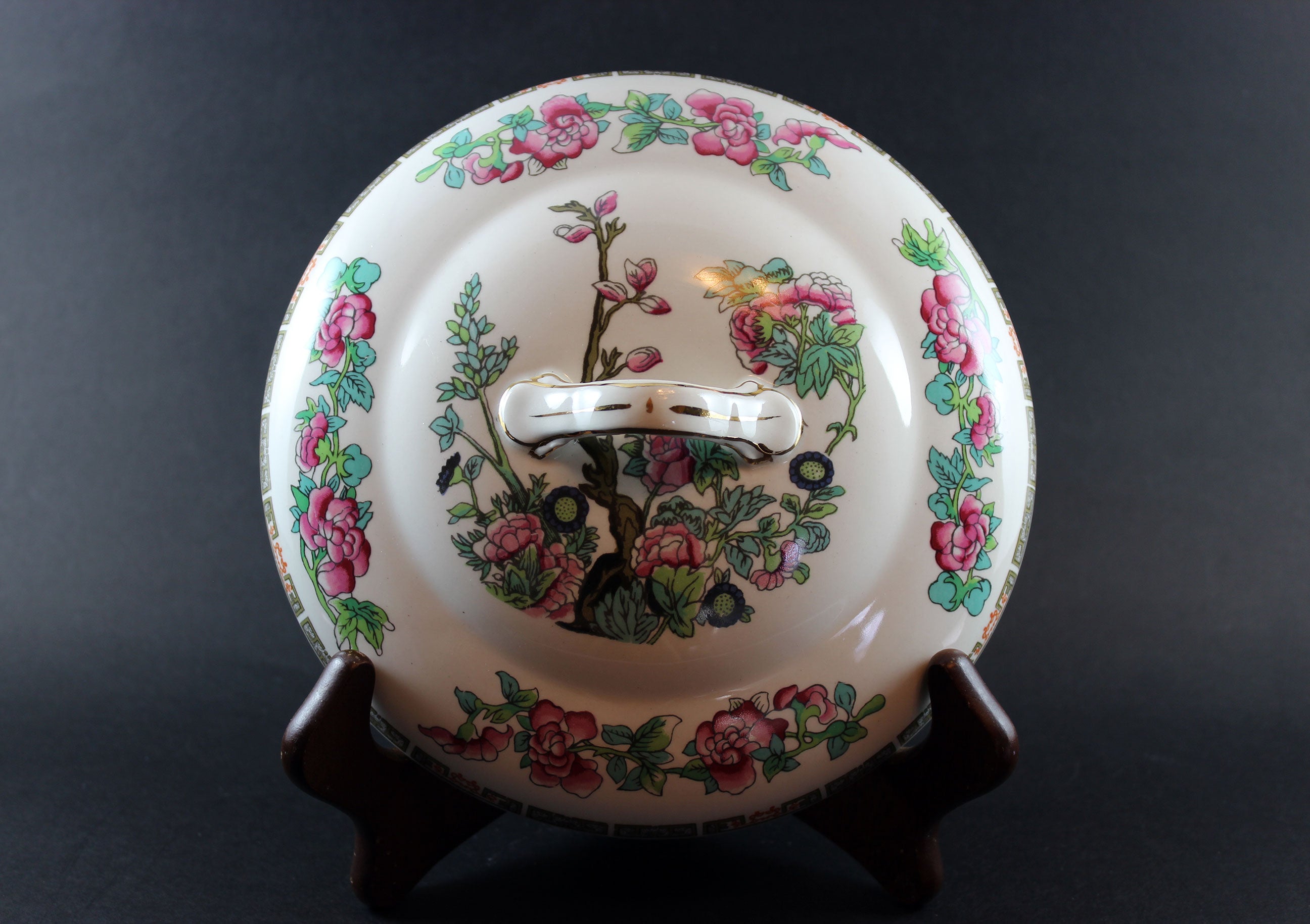 John Maddock & Sons, Indian Tree Pattern, Covered Serving Bowl