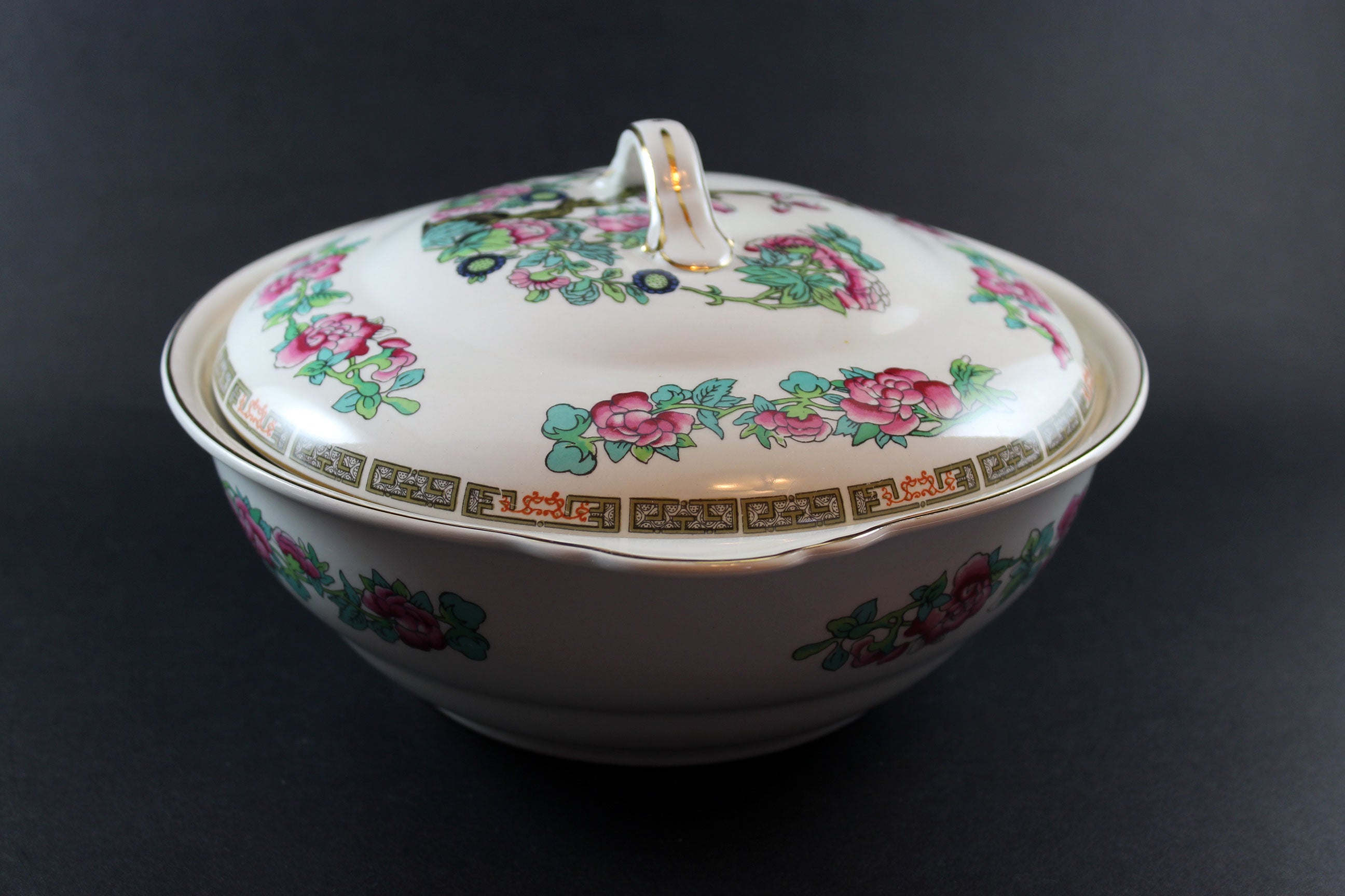 John Maddock & Sons, Indian Tree Pattern, Covered Serving Bowl