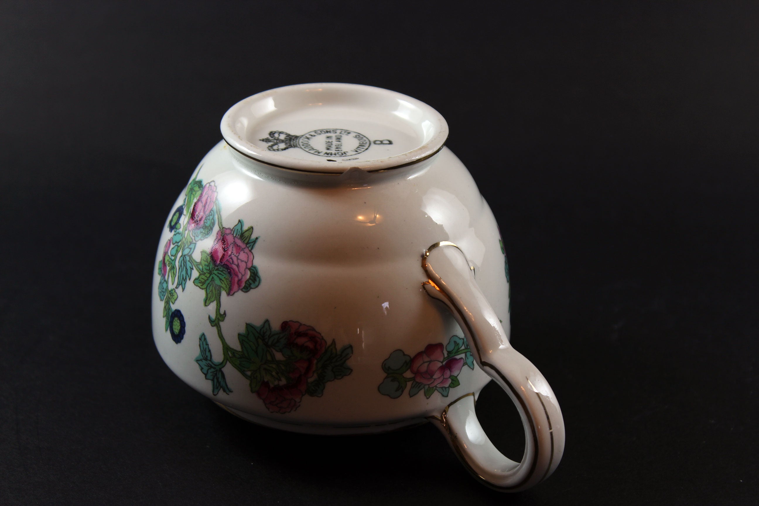 John Maddock & Sons, Indian Tree Pattern, Creamer and Covered Sugar Bowl