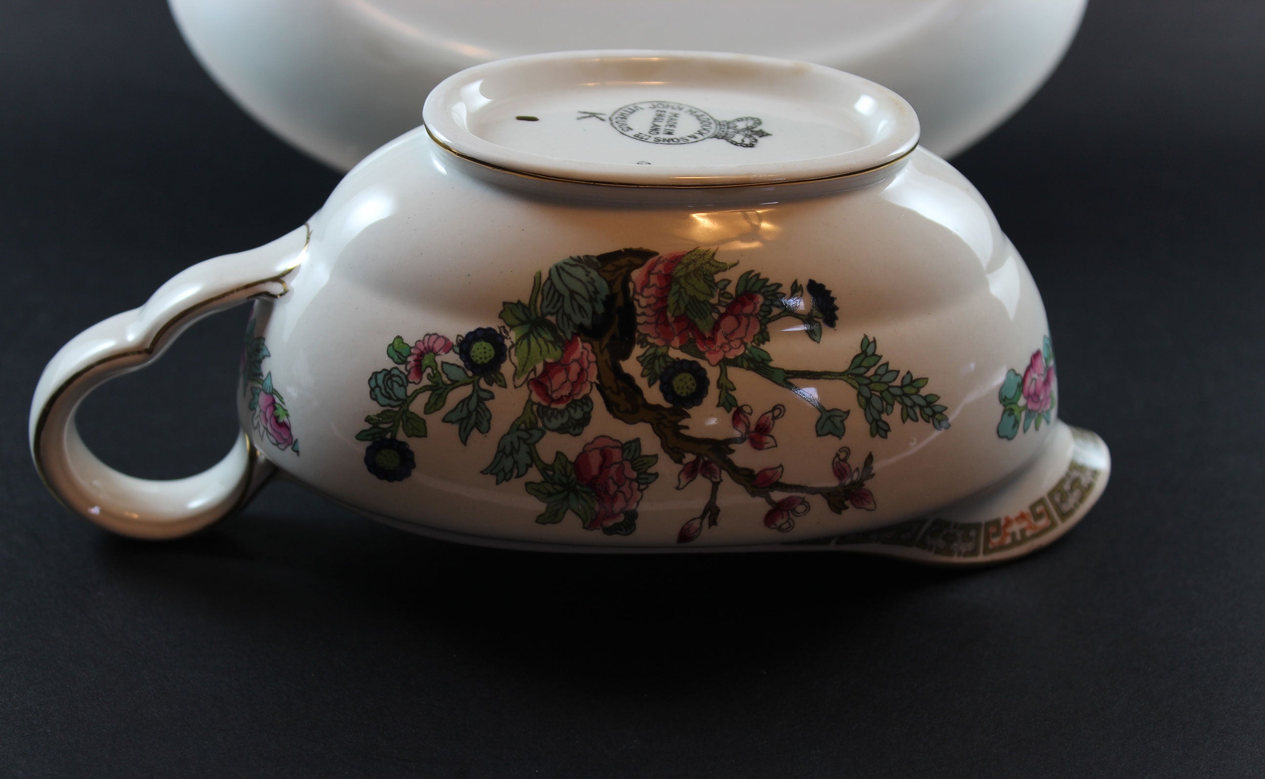 Maddock, Indian Tree, Gravy Boat and Underplate
