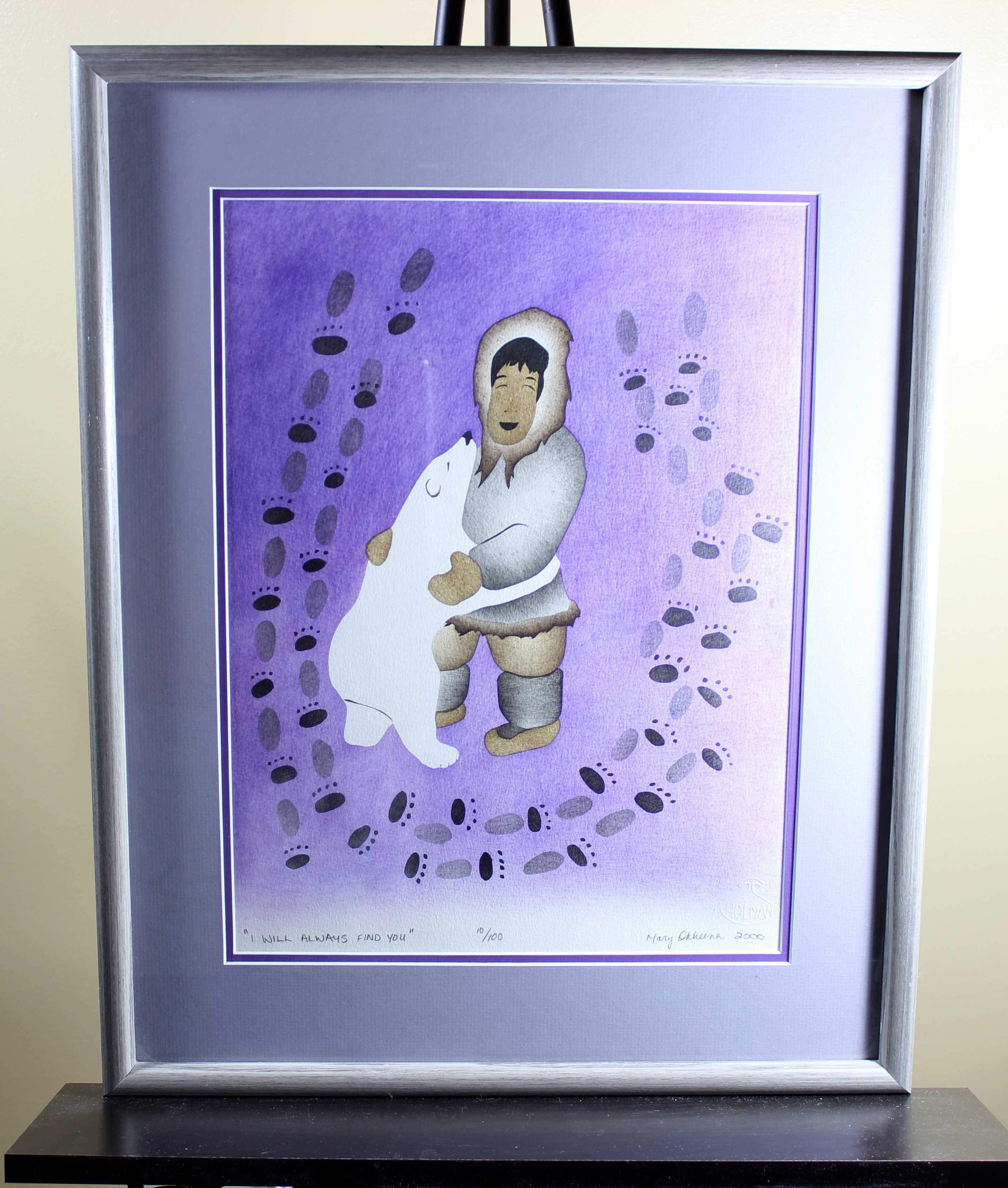 Mary Okheena, Stencil Print, I Will Always Find You