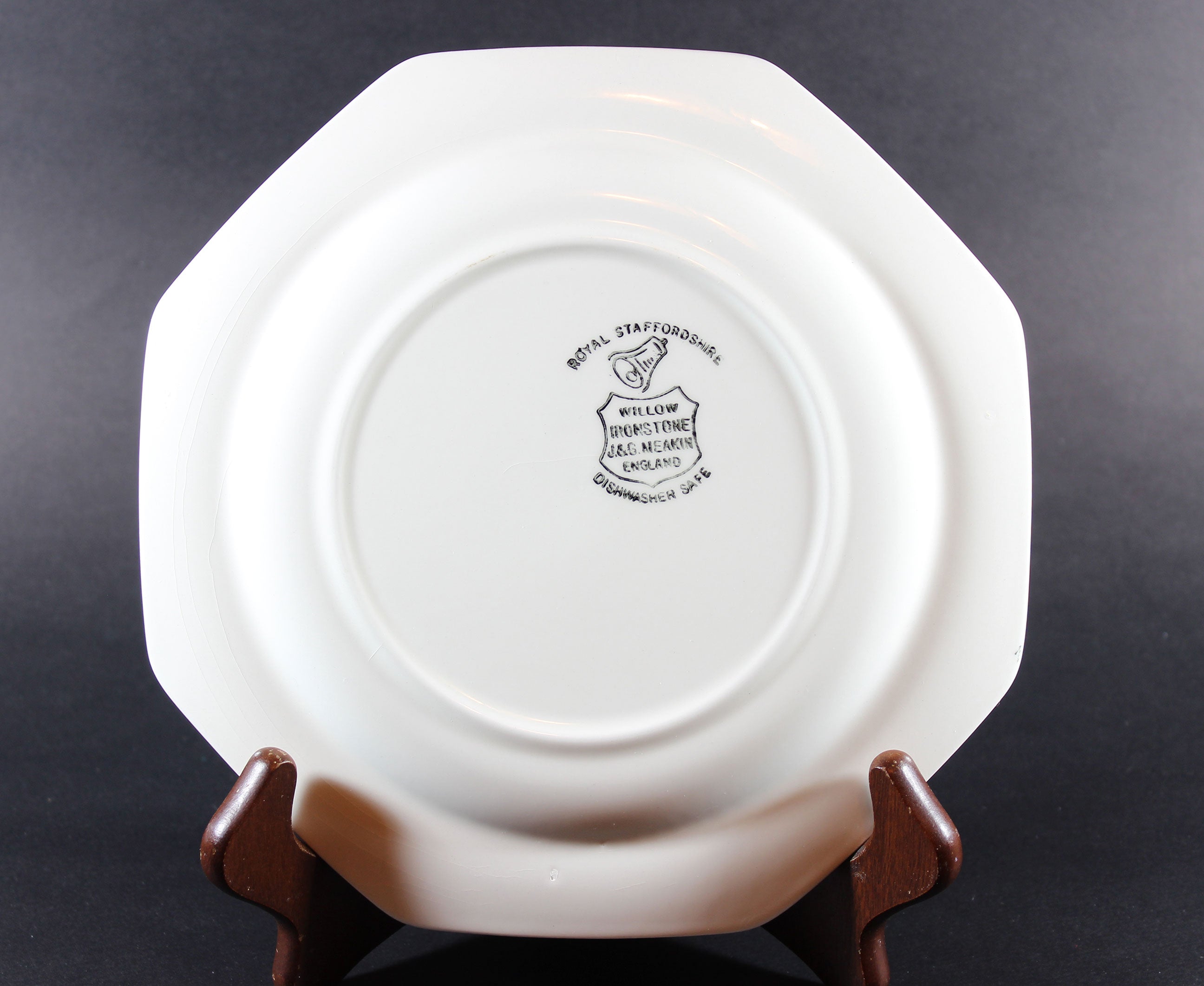 Blue Willow Salad Plate, Meakin, Staffordshire