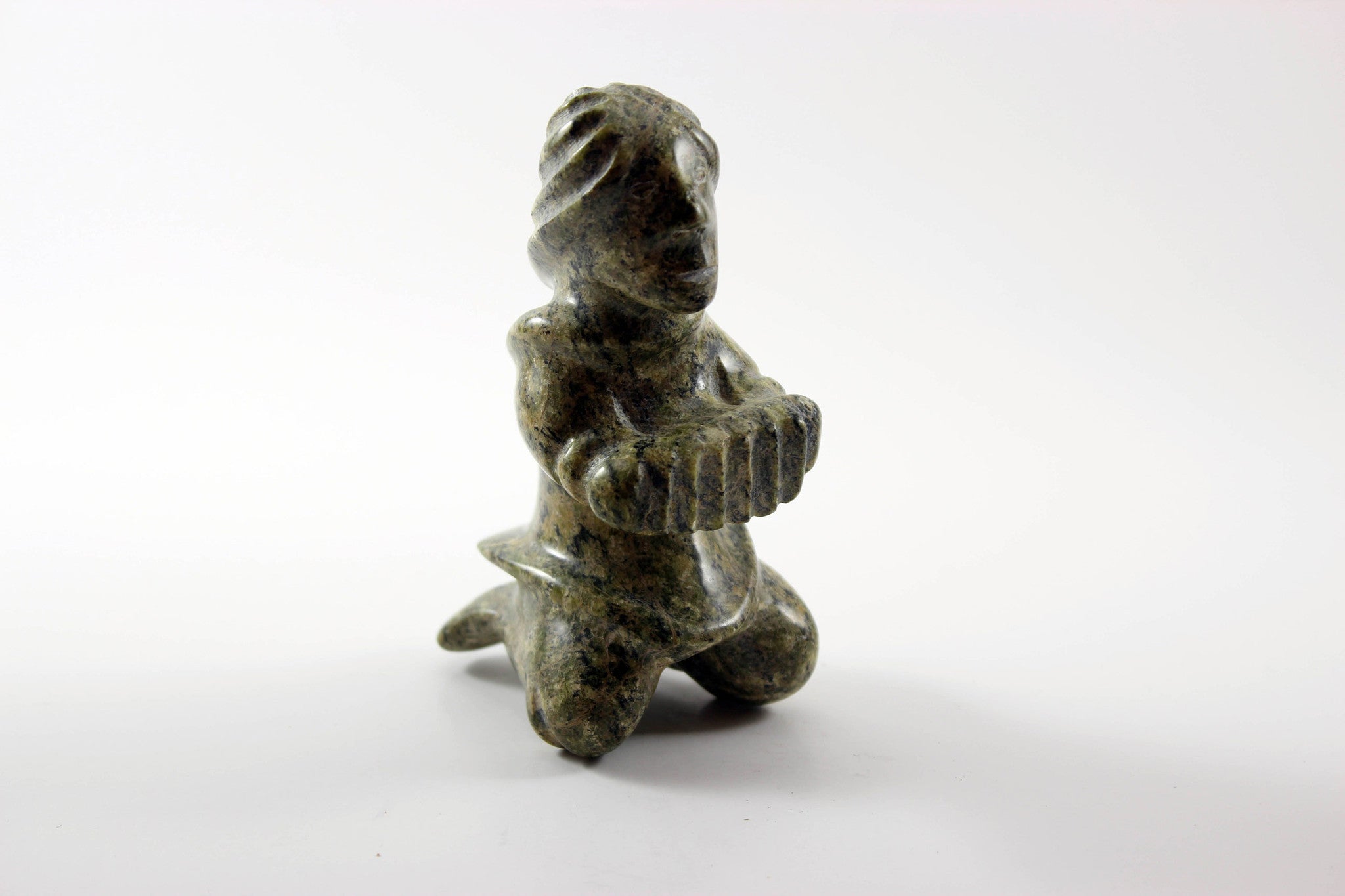 Inuit Soapstone Sculpture Musician