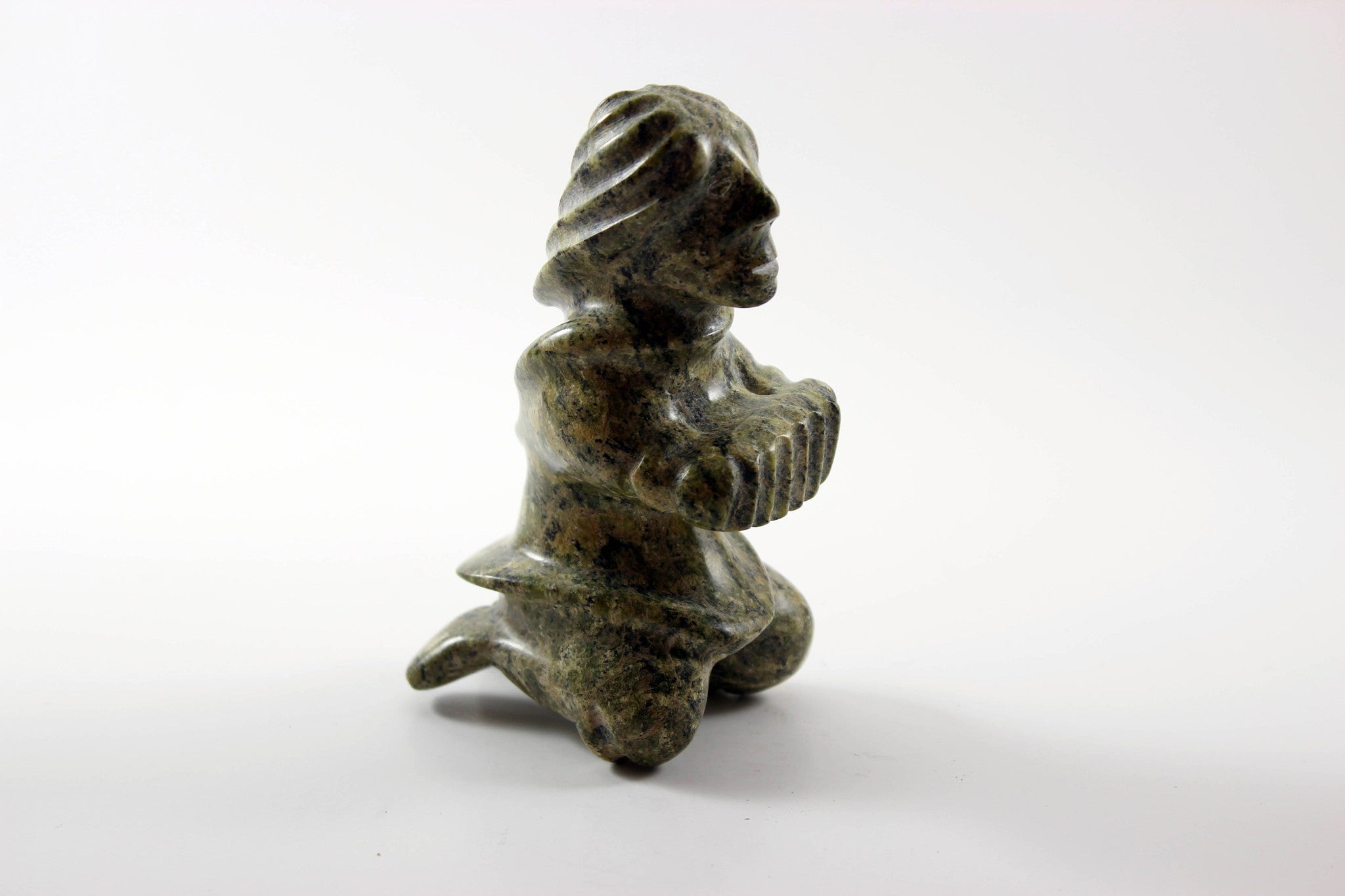 Inuit Soapstone Sculpture Musician