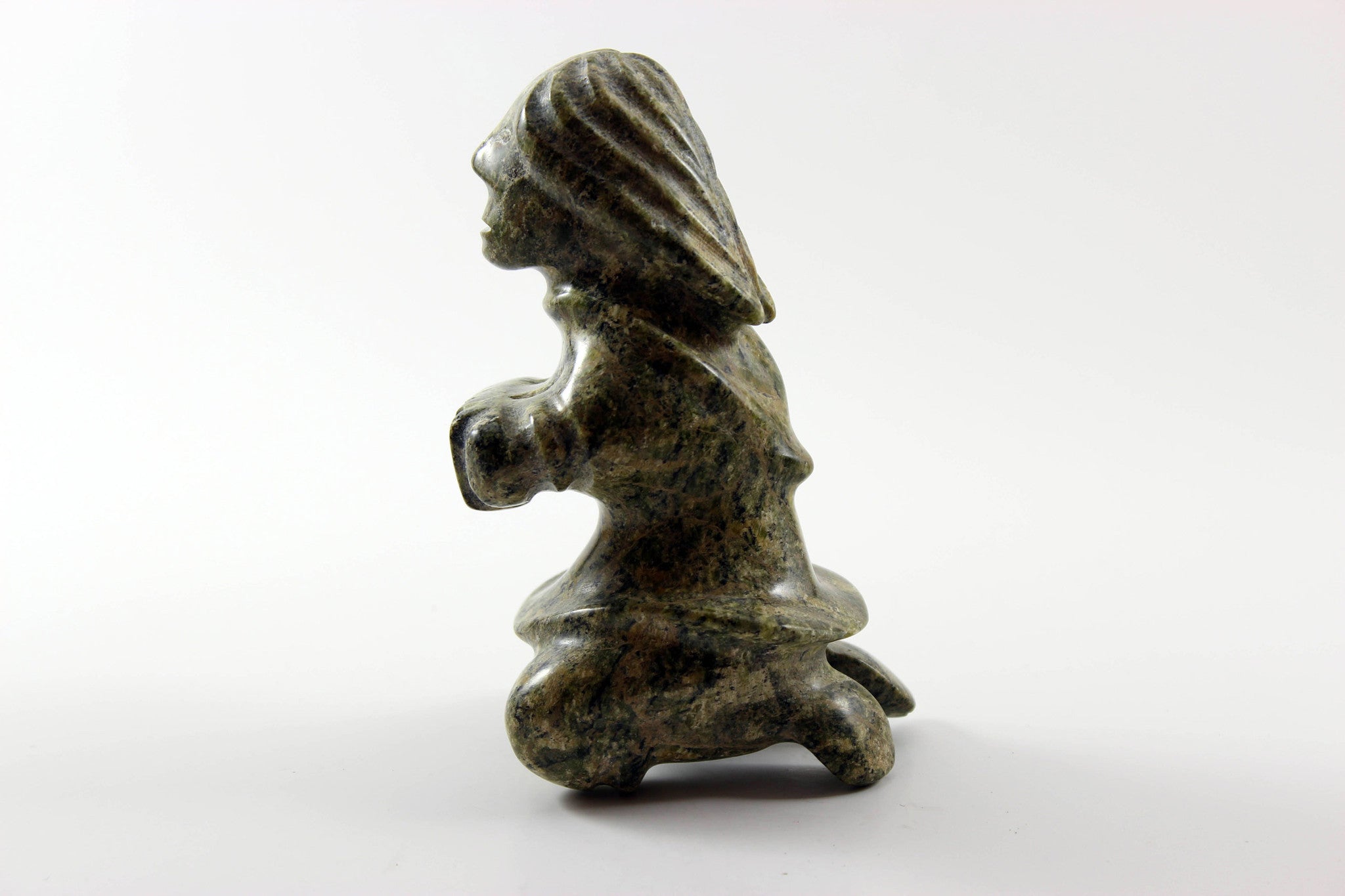 Inuit Soapstone Sculpture Musician
