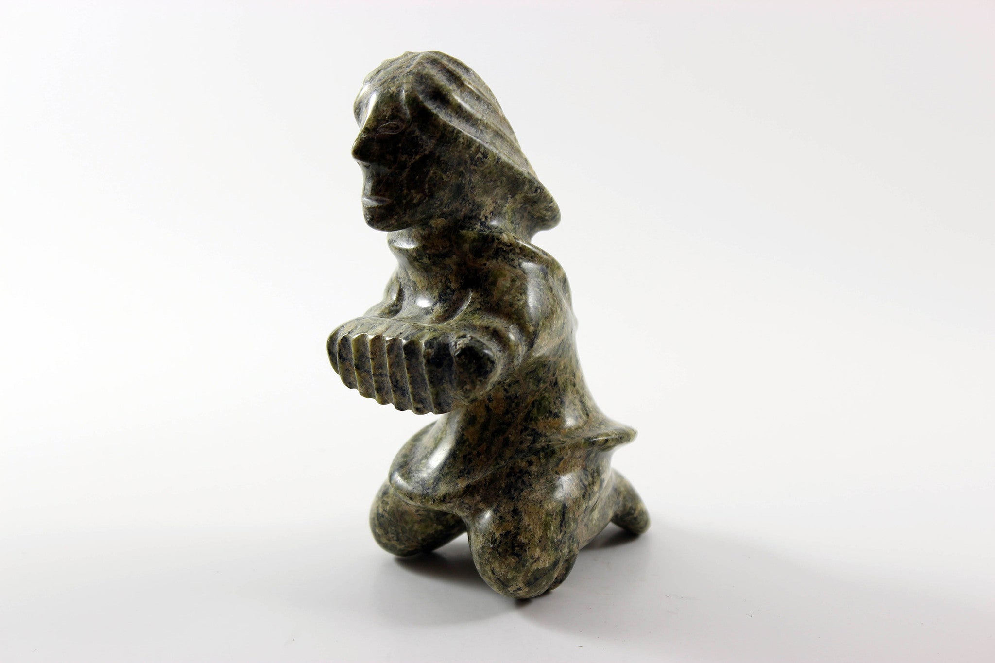 Inuit Soapstone Sculpture Musician