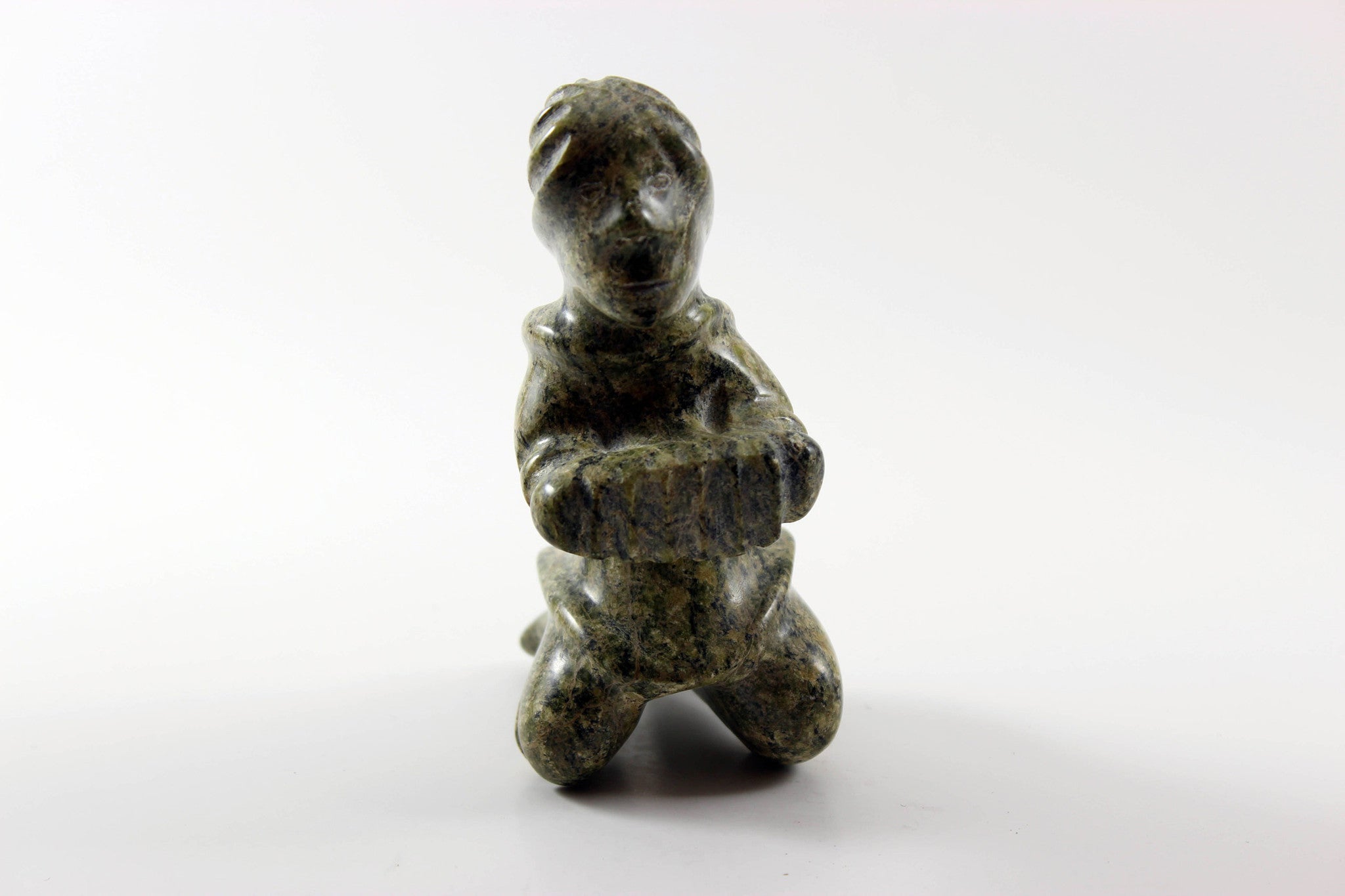 Inuit Soapstone Sculpture Musician