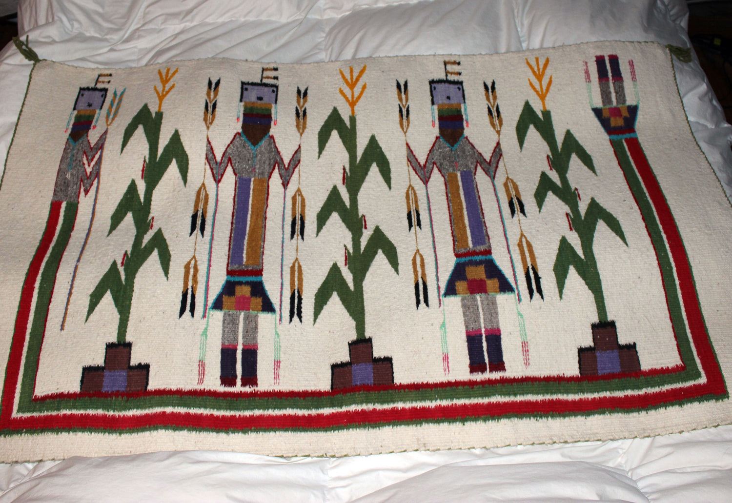 Navajo Yei Wool Rug, Shiprock, New Mexico