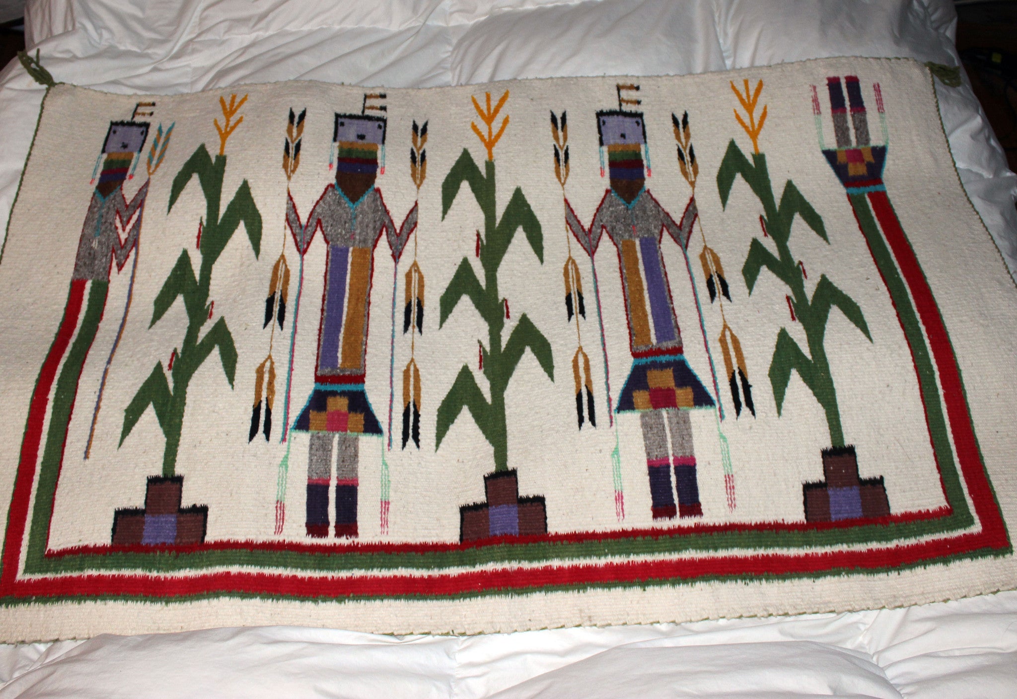 Navajo Yei Wool Rug, Shiprock, New Mexico