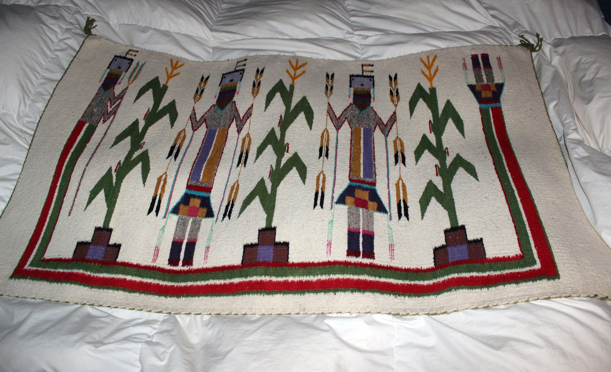 Navajo Yei Wool Rug, Shiprock, New Mexico