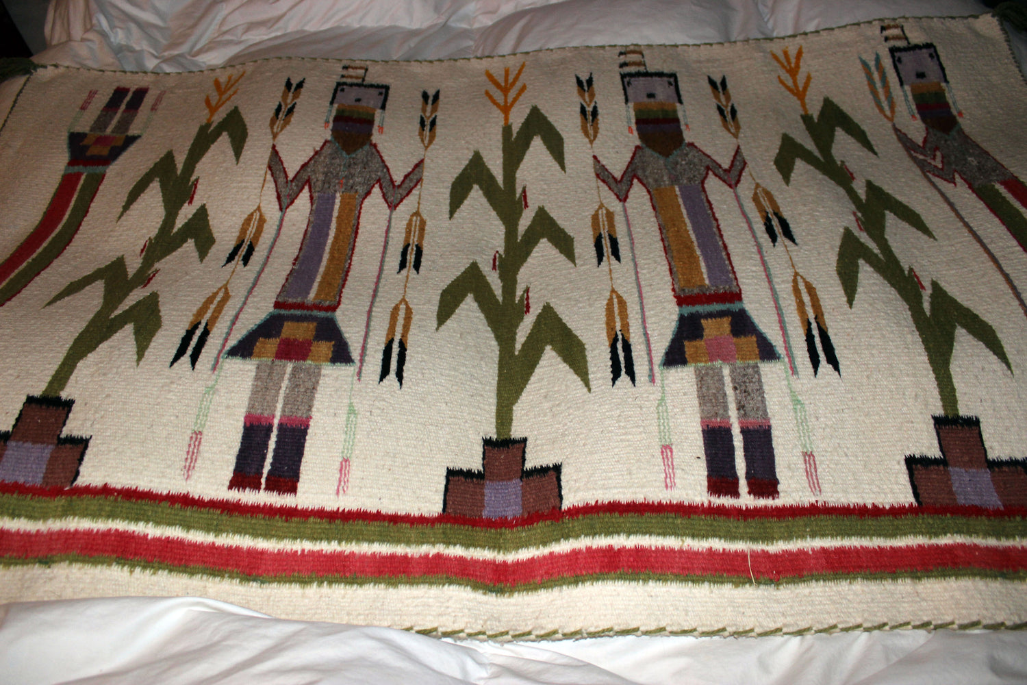 Navajo Yei Wool Rug, Shiprock, New Mexico