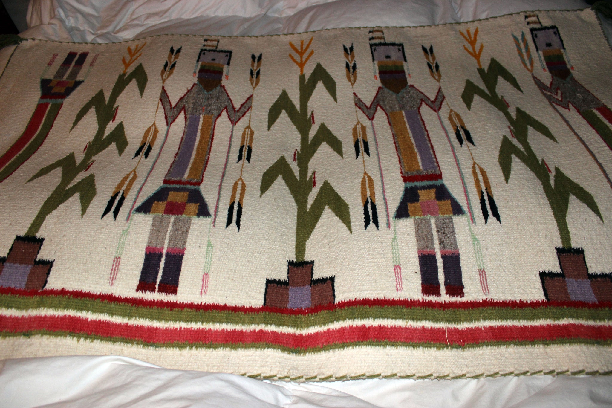 Navajo Yei Wool Rug, Shiprock, New Mexico