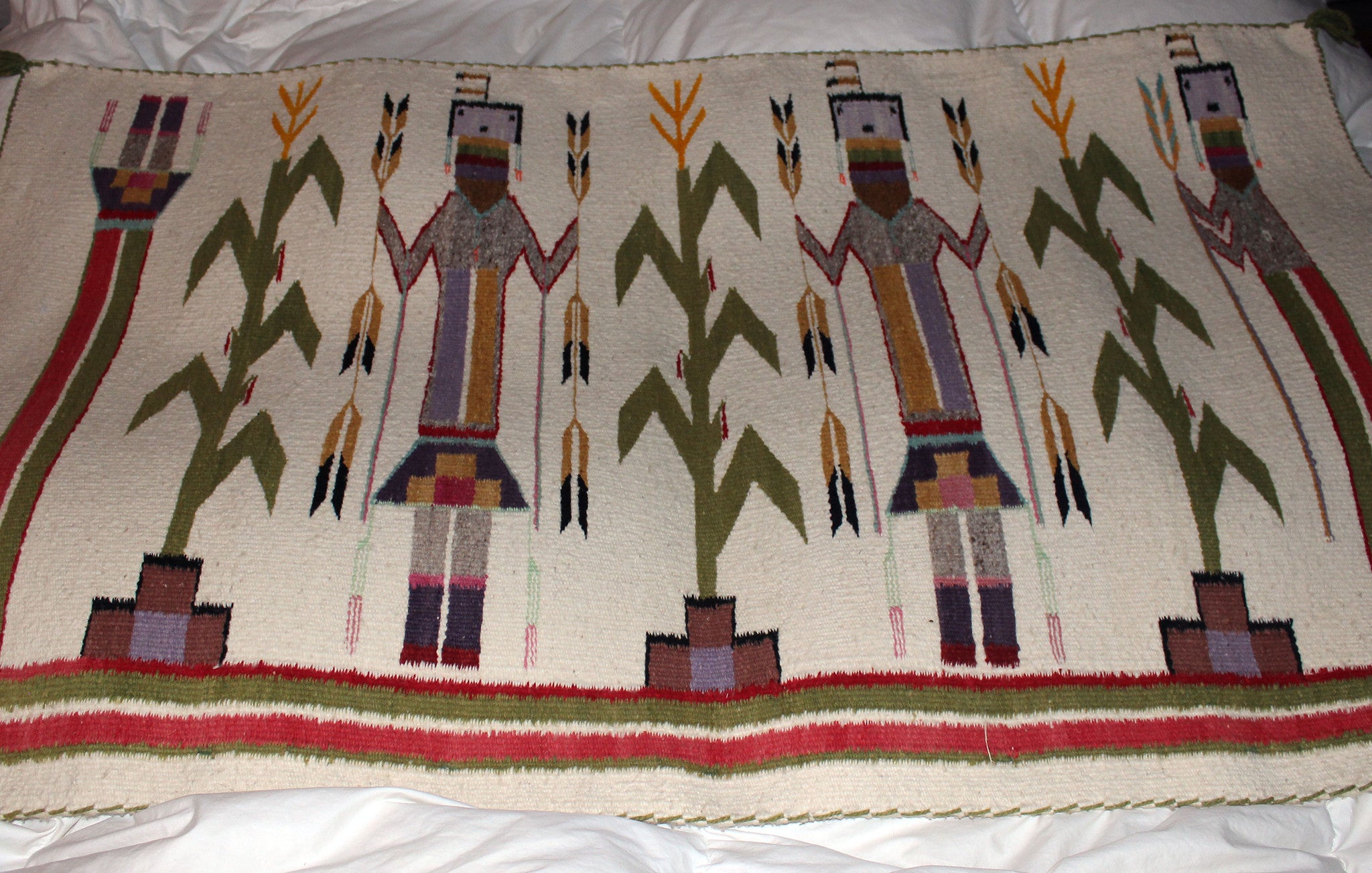 Navajo Yei Wool Rug, Shiprock, New Mexico