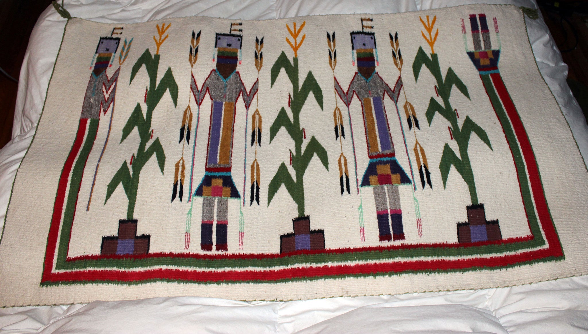 Navajo Yei Wool Rug, Shiprock, New Mexico